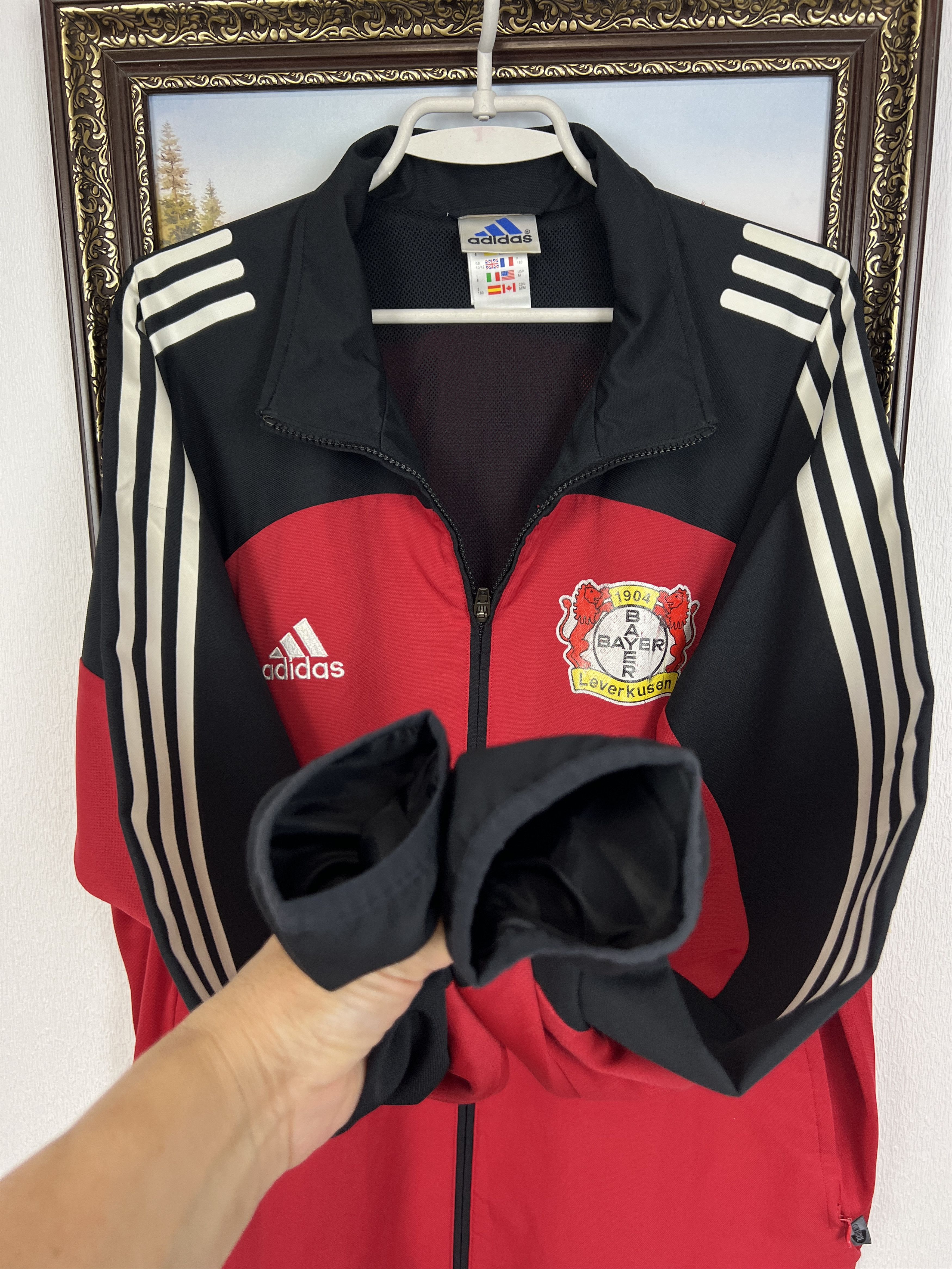 Adidas Vintage 90's Adidas Bayer 04 Leverkusen Football Jacket Size US M / EU 48-50 / 2 - 7 Thumbnail