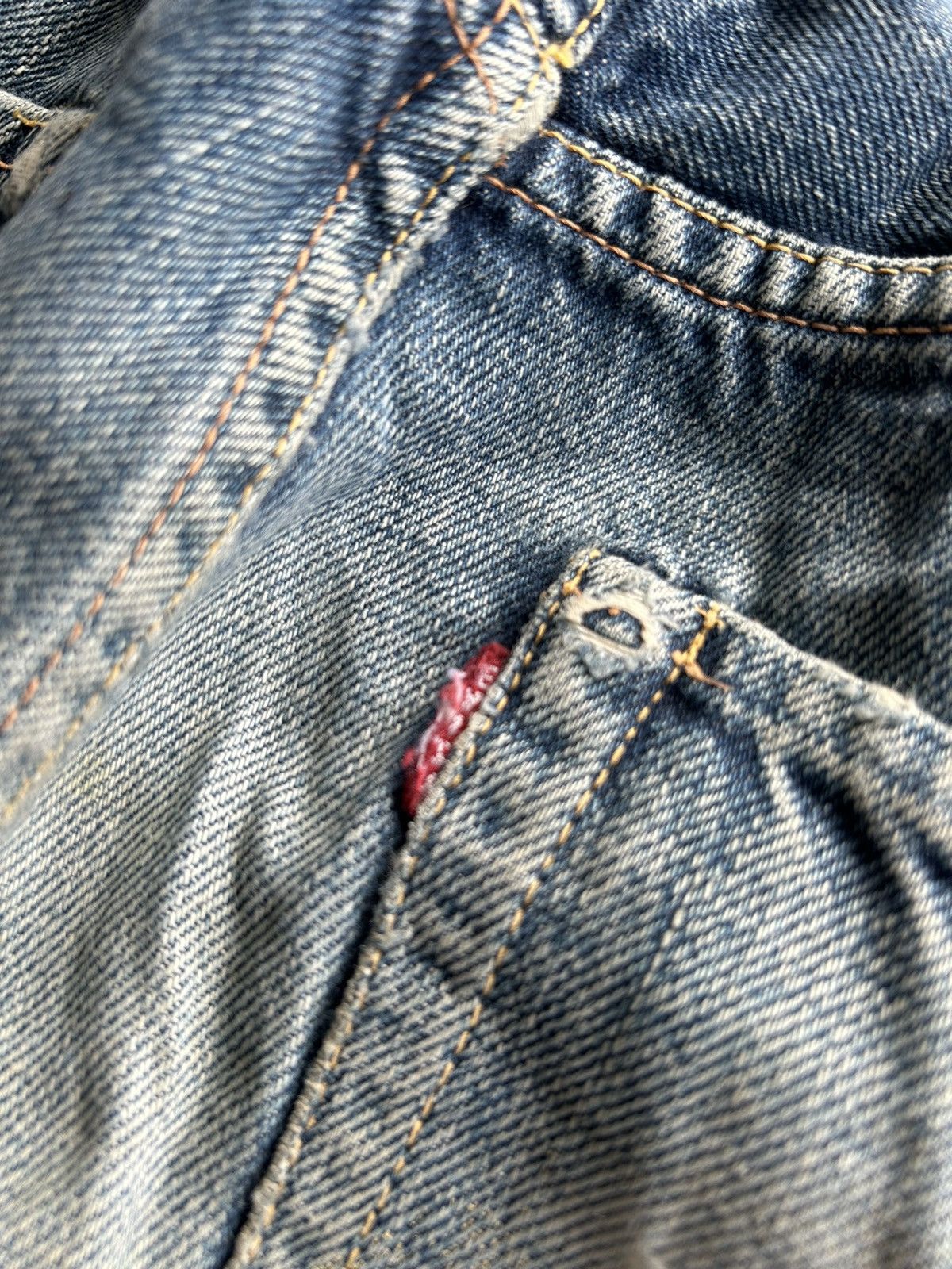 Evisu Vintage Evisu Yamane Selvedge distressed denim jeans Size US 30 / EU 46 - 17 Thumbnail