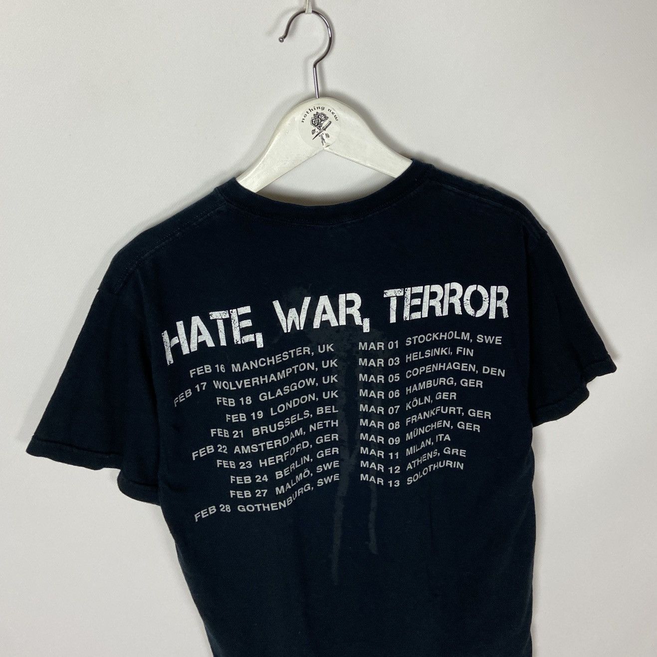 Band Tees Vintage 00s Fear Factory Hate War Terror Tour Tee y2k Gun OG Size US M / EU 48-50 / 2 - 6 Thumbnail