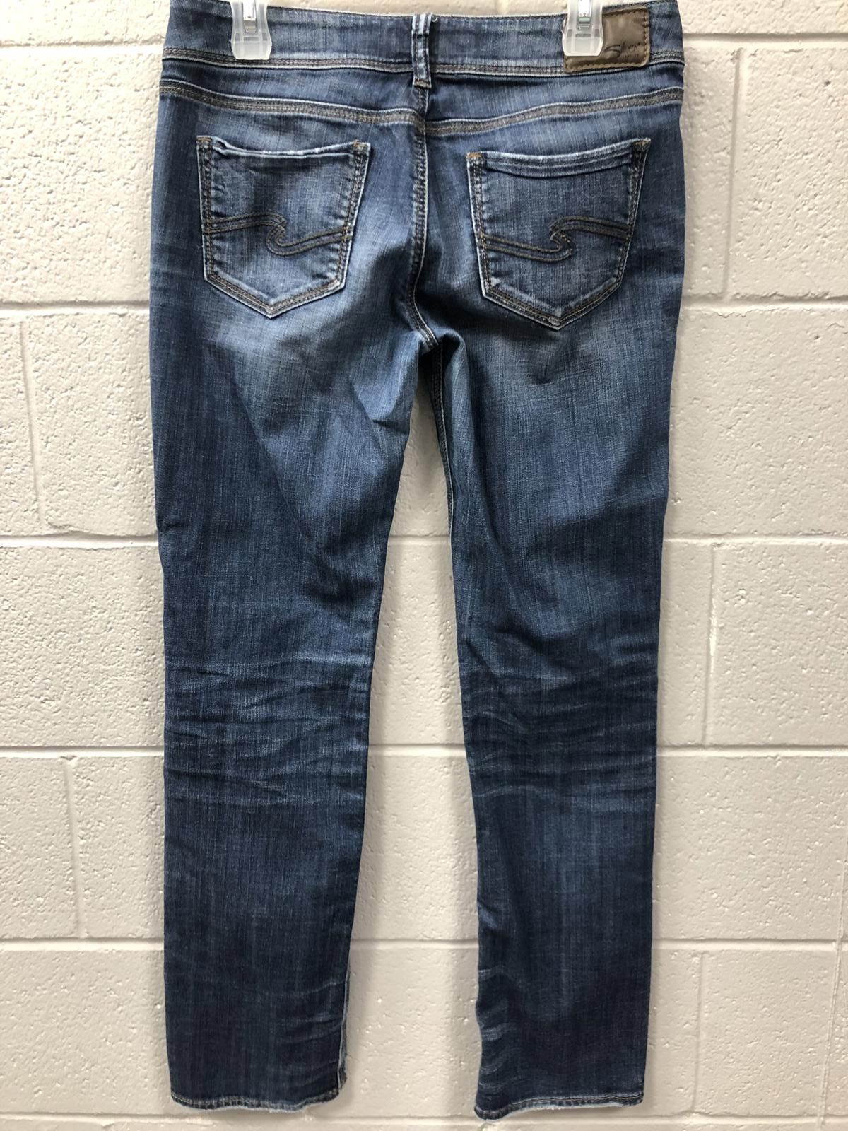 Silver Jeans Co. Silver Jeans Co. Women's Slim Fit Dark Wash Denim Size 28" / US 6 / IT 42 - 4 Thumbnail