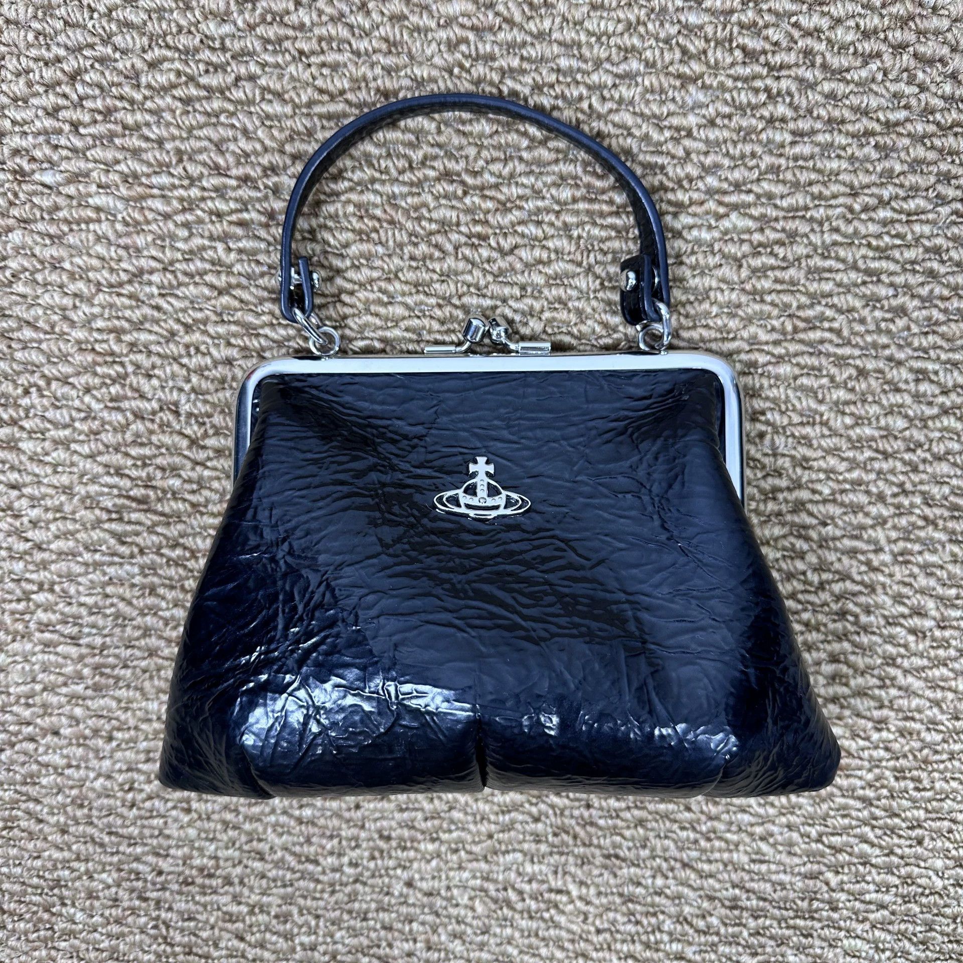 Vivienne Westwood Vivienne Westwood 95 new black croc dumpling bag Size ONE SIZE - 1 Thumbnail