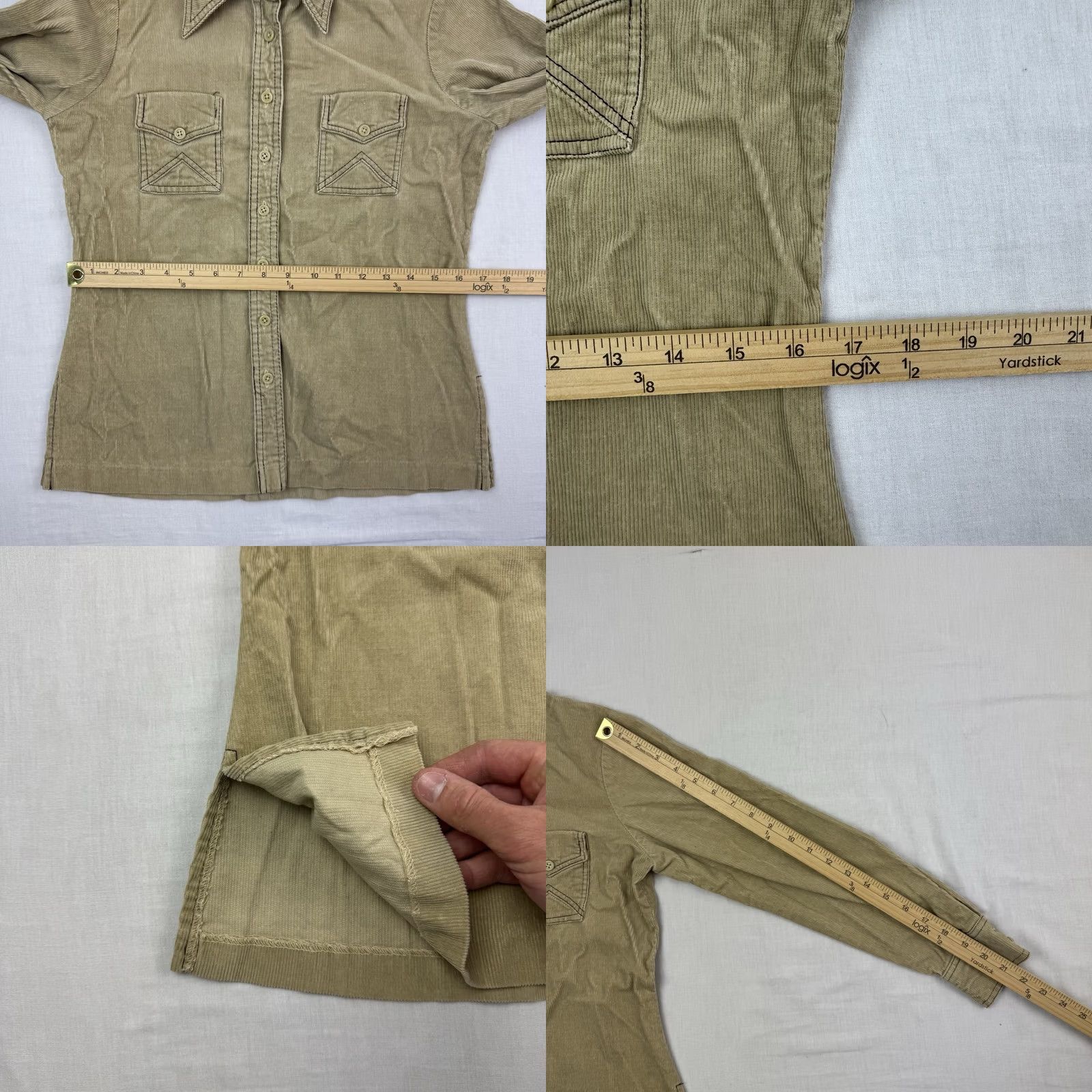Vintage VINTAGE Rocky Road Corduroy Button Up Shirt Womens 8 1970s USA Hippie Cowboy Size M / US 6-8 / IT 42-44 - 9 Thumbnail