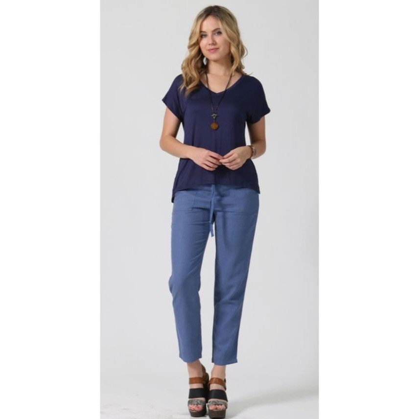 Other Womens Casual V-Neck Short Sleeve Top Medium Size M / US 6-8 / IT 42-44 - 1 Thumbnail