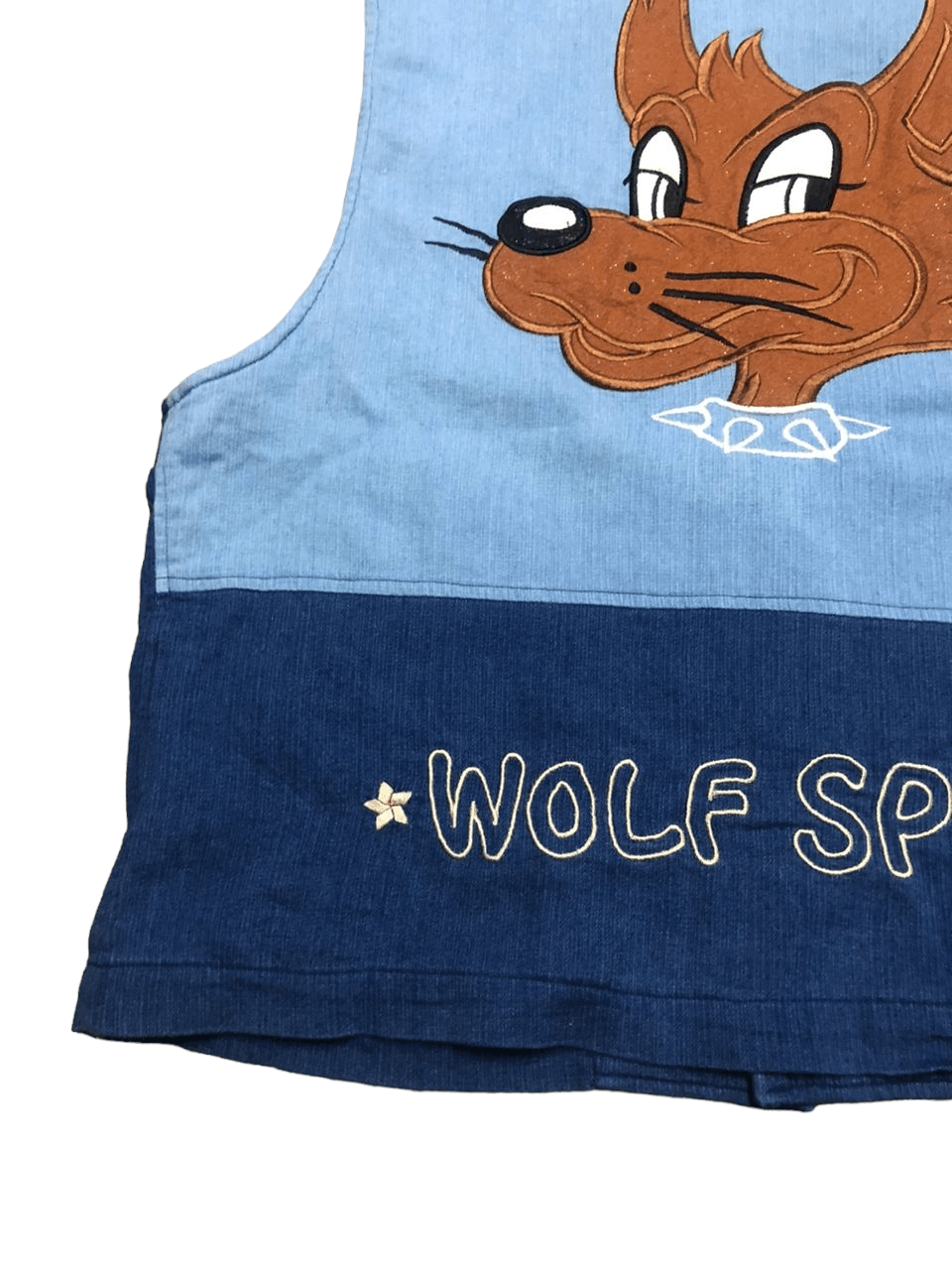Cartoon Network Japanese Brand Vintage Wolf Spirit Embroidered Print Vest Size US L / EU 52-54 / 3 - 6 Thumbnail