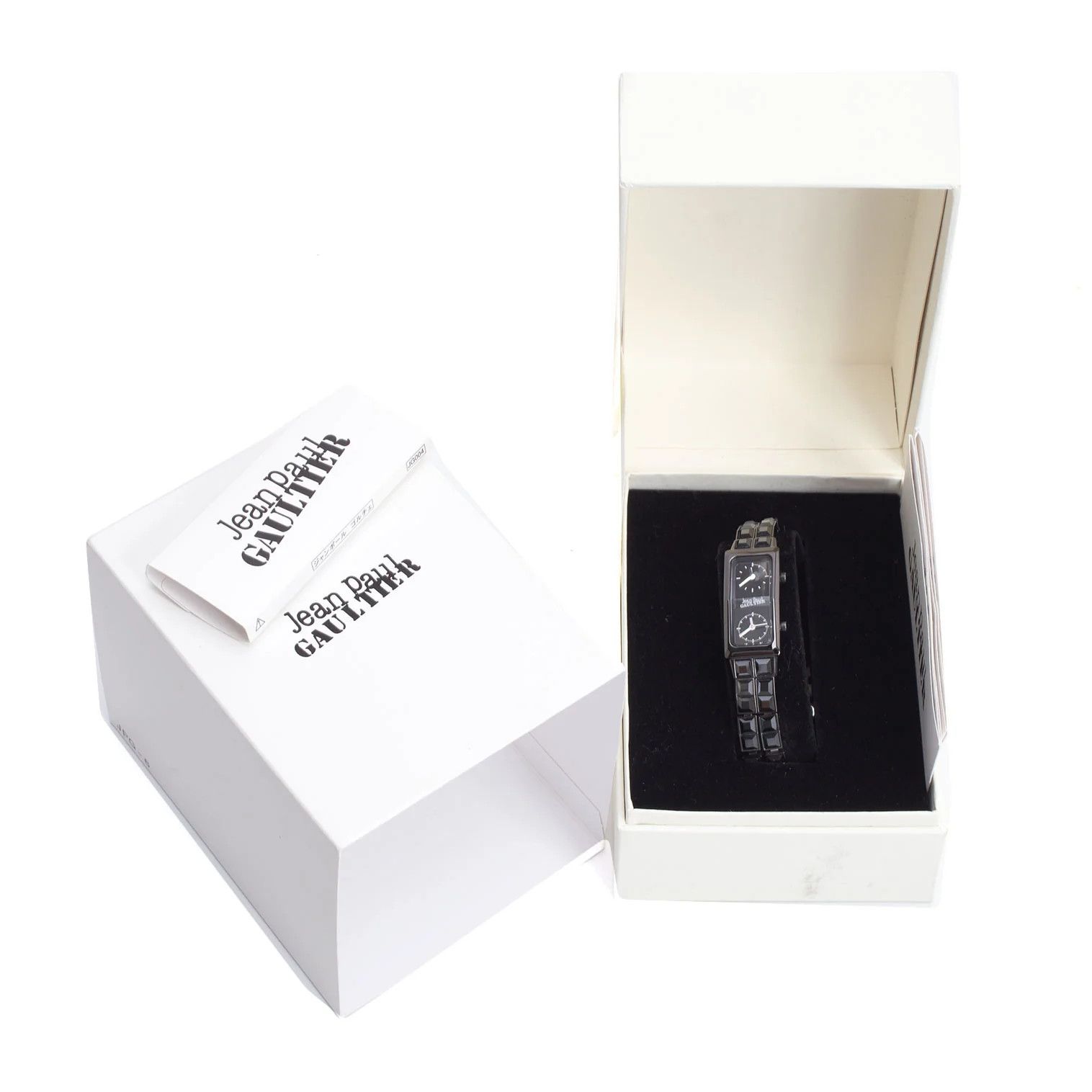 Jean Paul Gaultier Crystal Glass Decorated Watch in Black Size ONE SIZE - 5 Thumbnail