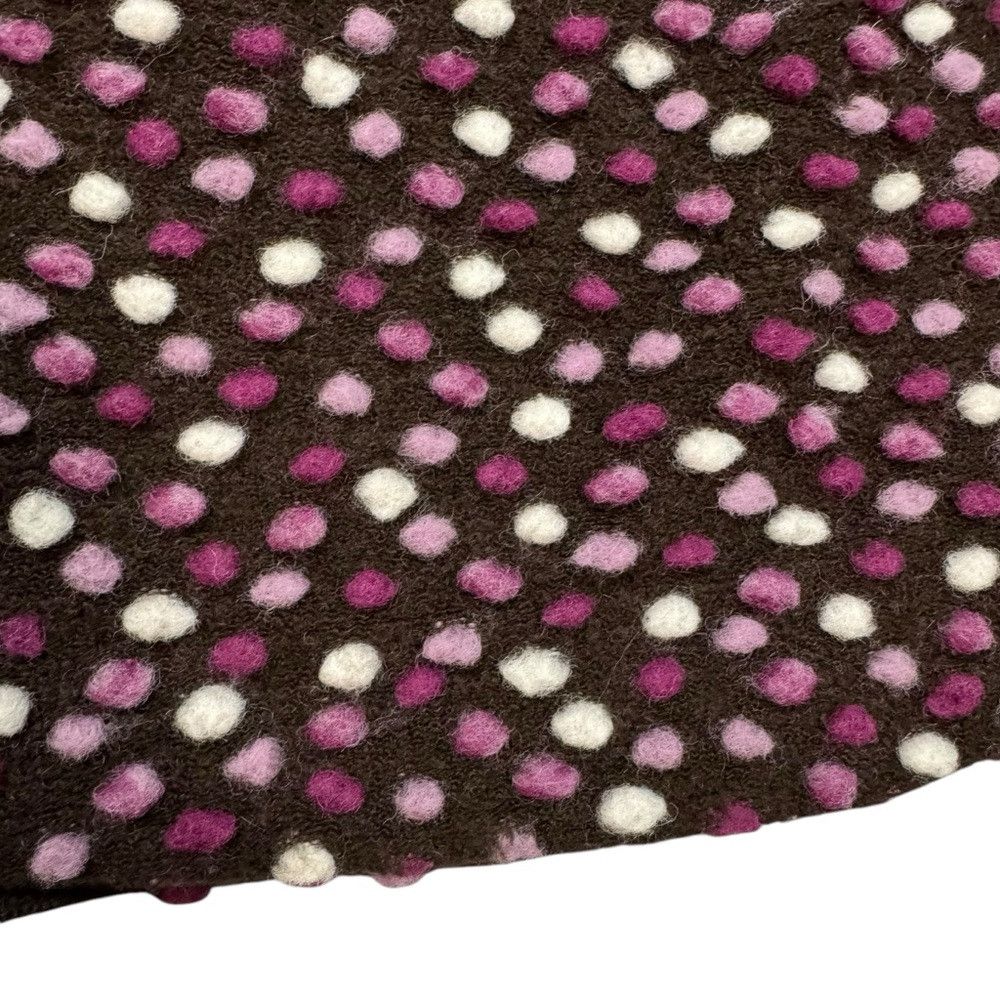 Other NWT New Isabel Garreton Wool Blend Textured Polka Dot Skirt Size 24" / US 00 / IT 34 - 2 Thumbnail
