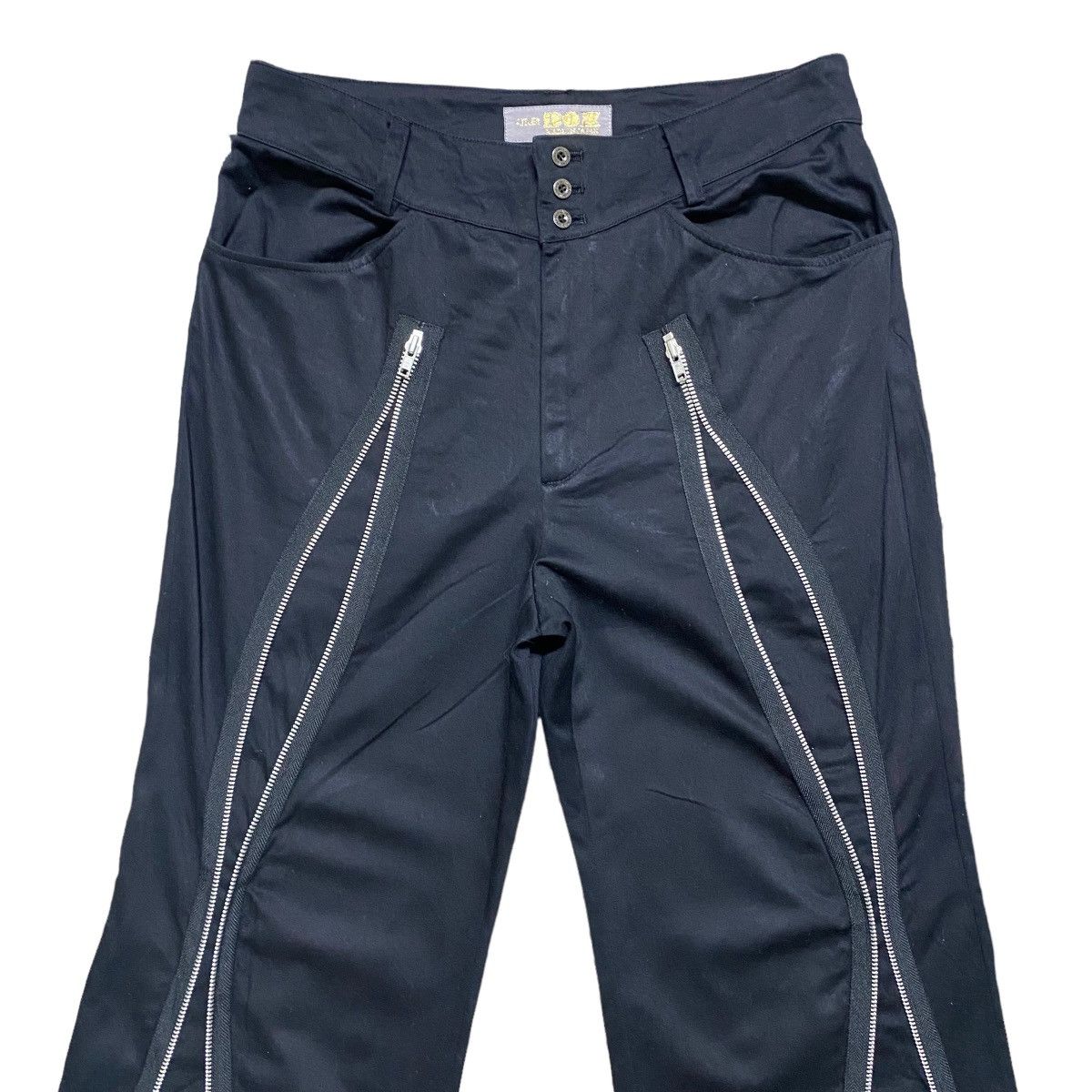Japanese Brand ATELIER BOZ Long Zipper Gothic Flare Trouser Size 29" - 4 Thumbnail
