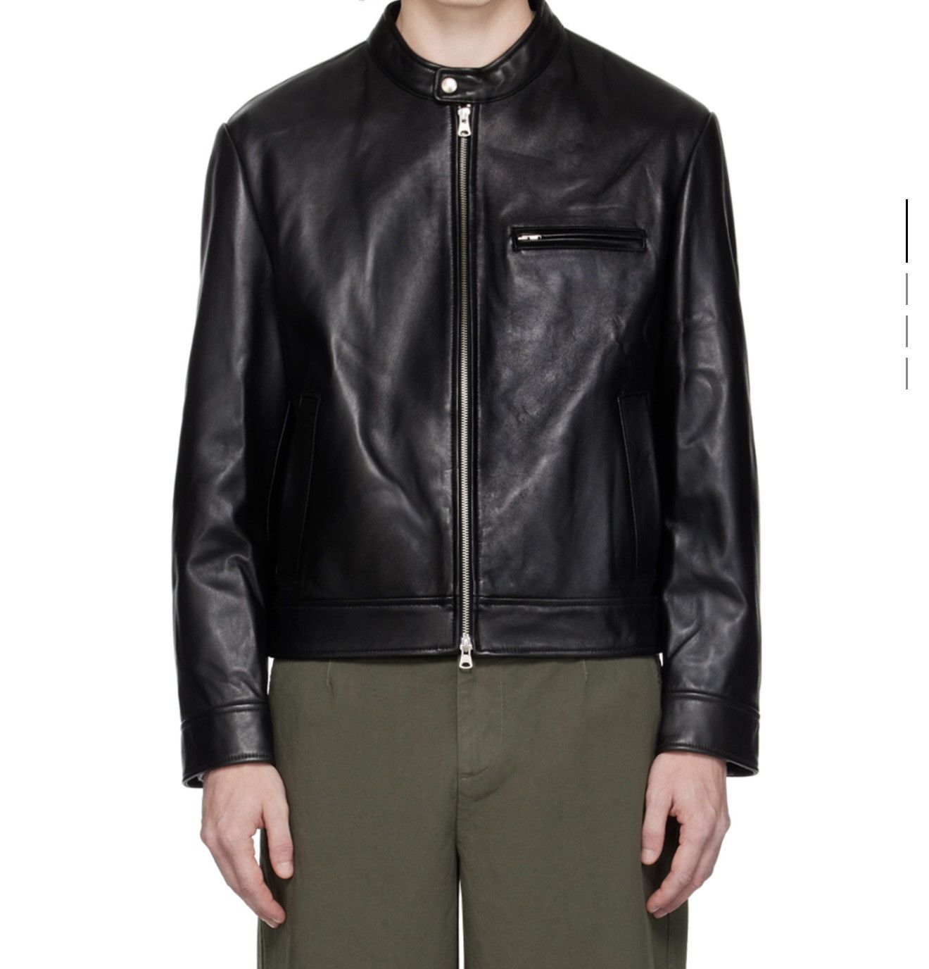 Other Dunst Cafe Racer Leather Jacket Size US XL / EU 56 / 4 - 1 Thumbnail