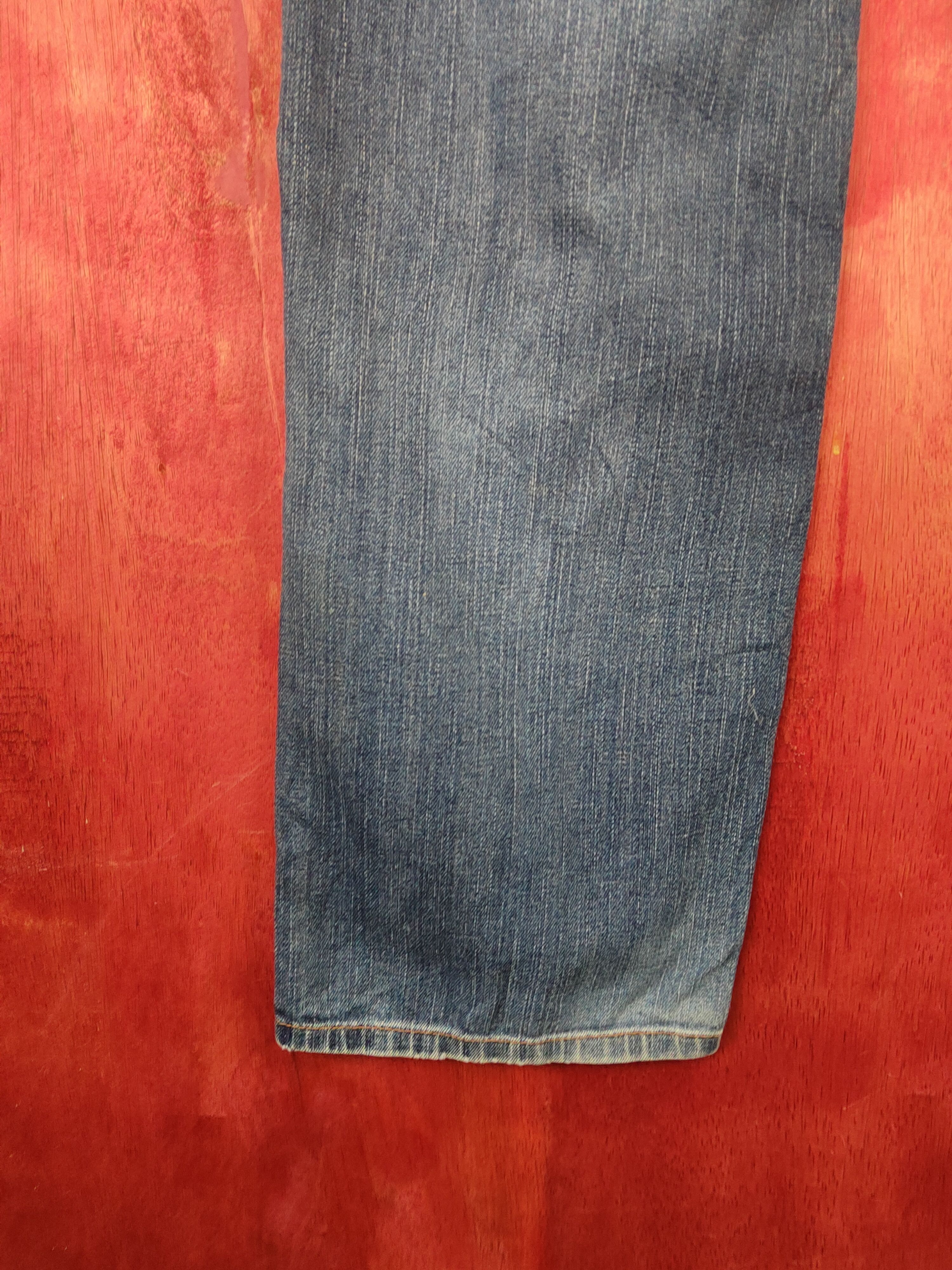 Japanese Brand Uniqlo Blue Distressed Ripped Jeans #S2216 Size US 29 - 9 Thumbnail
