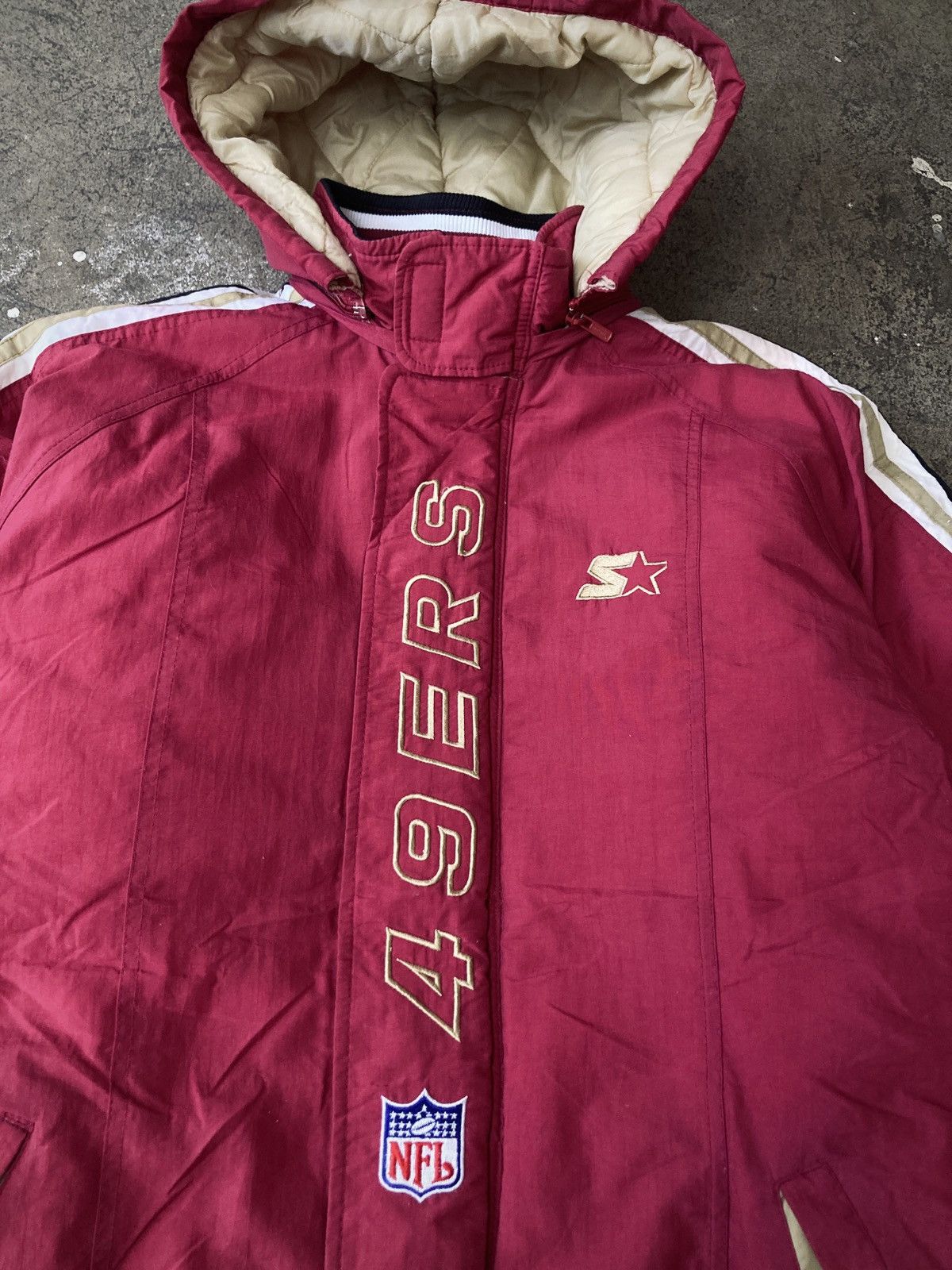 NFL × Vintage Vintage 90s Starter San Francisco 49ers Parka Size US L / EU 52-54 / 3 - 4 Thumbnail