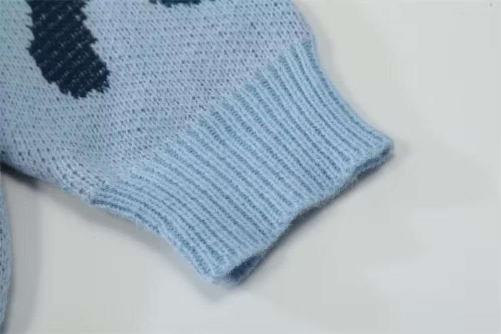 Fire Flame Graphic Knit Sweater