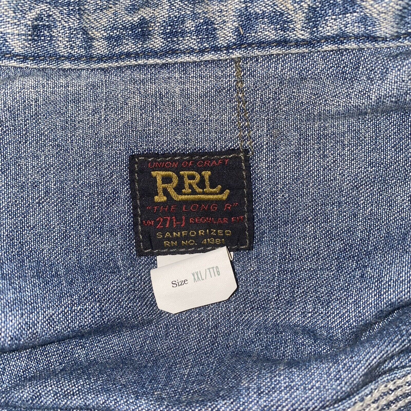 RRL Ralph Lauren RRL Double RL Ralph Lauren Type II Trucker Jacket Size 2XL Size US XXL / EU 58 / 5 - 5 Thumbnail
