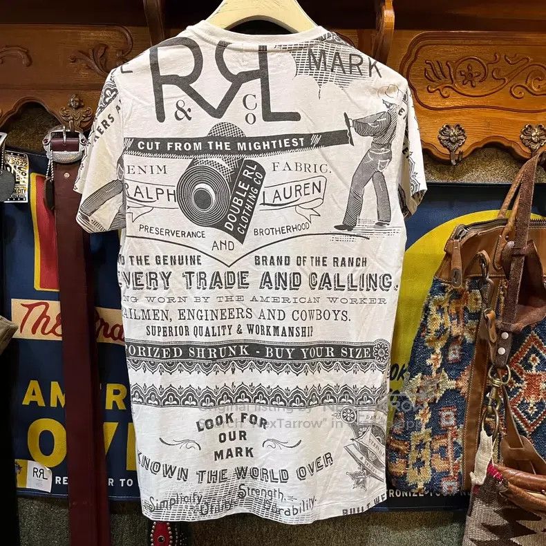 RRL Ralph Lauren RRL Ralph Lauren Rare short sleeved T-shirt Size US S / EU 44-46 / 1 - 2 Thumbnail