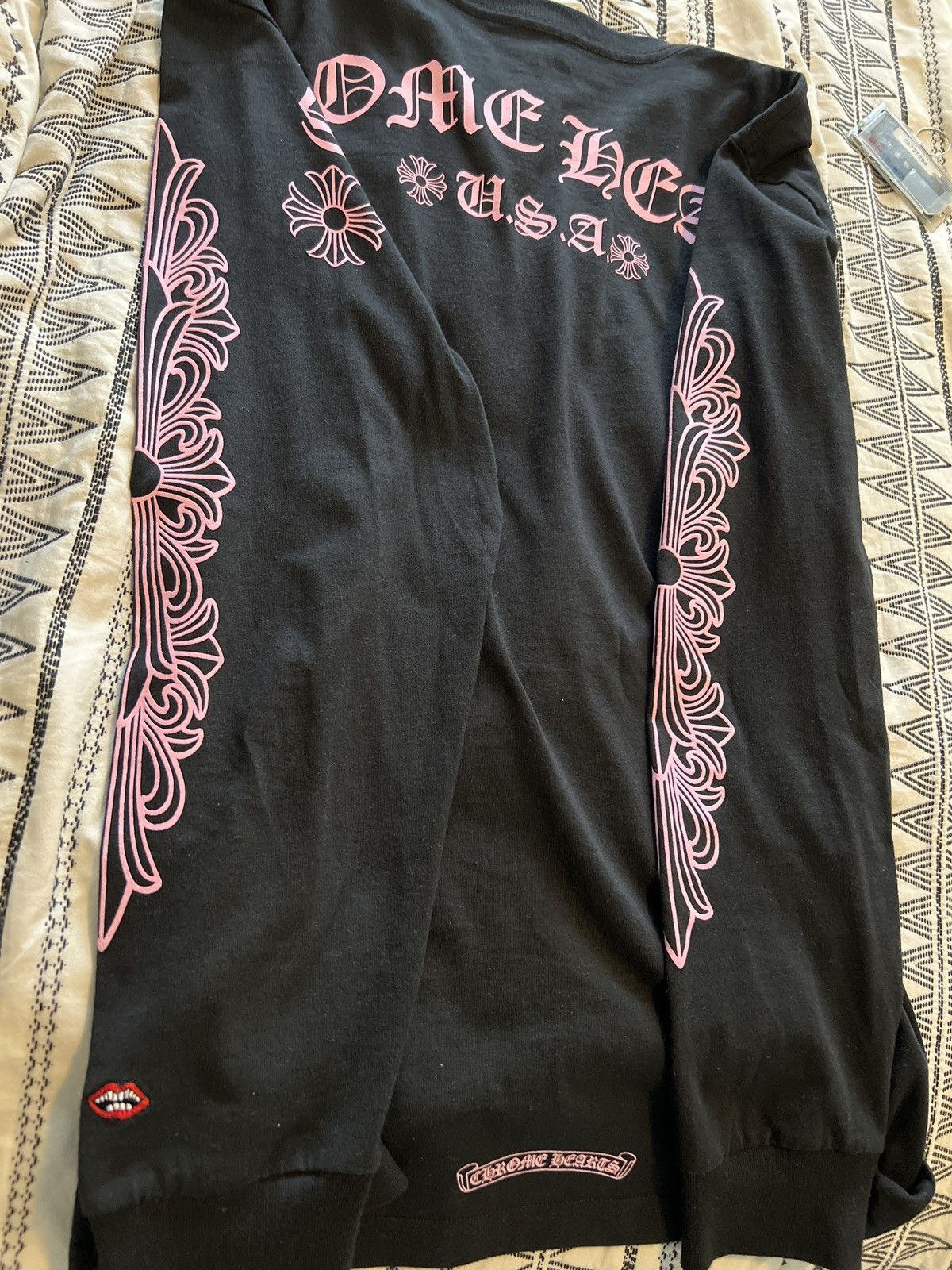 Chrome Hearts × Matty Boy Chrome Heart Pink Floral Matty Boy Long Sleeve Size US XL / EU 56 / 4 - 6 Thumbnail