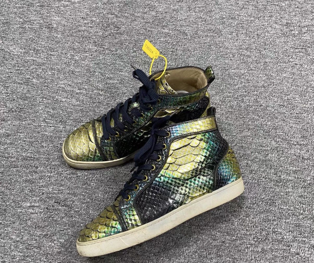 Christian Louboutin CHRISTIAN LOUBOUTIN CL Snakeskin Sneakers J16 Size US 8.5 / EU 41-42 - 1 Thumbnail
