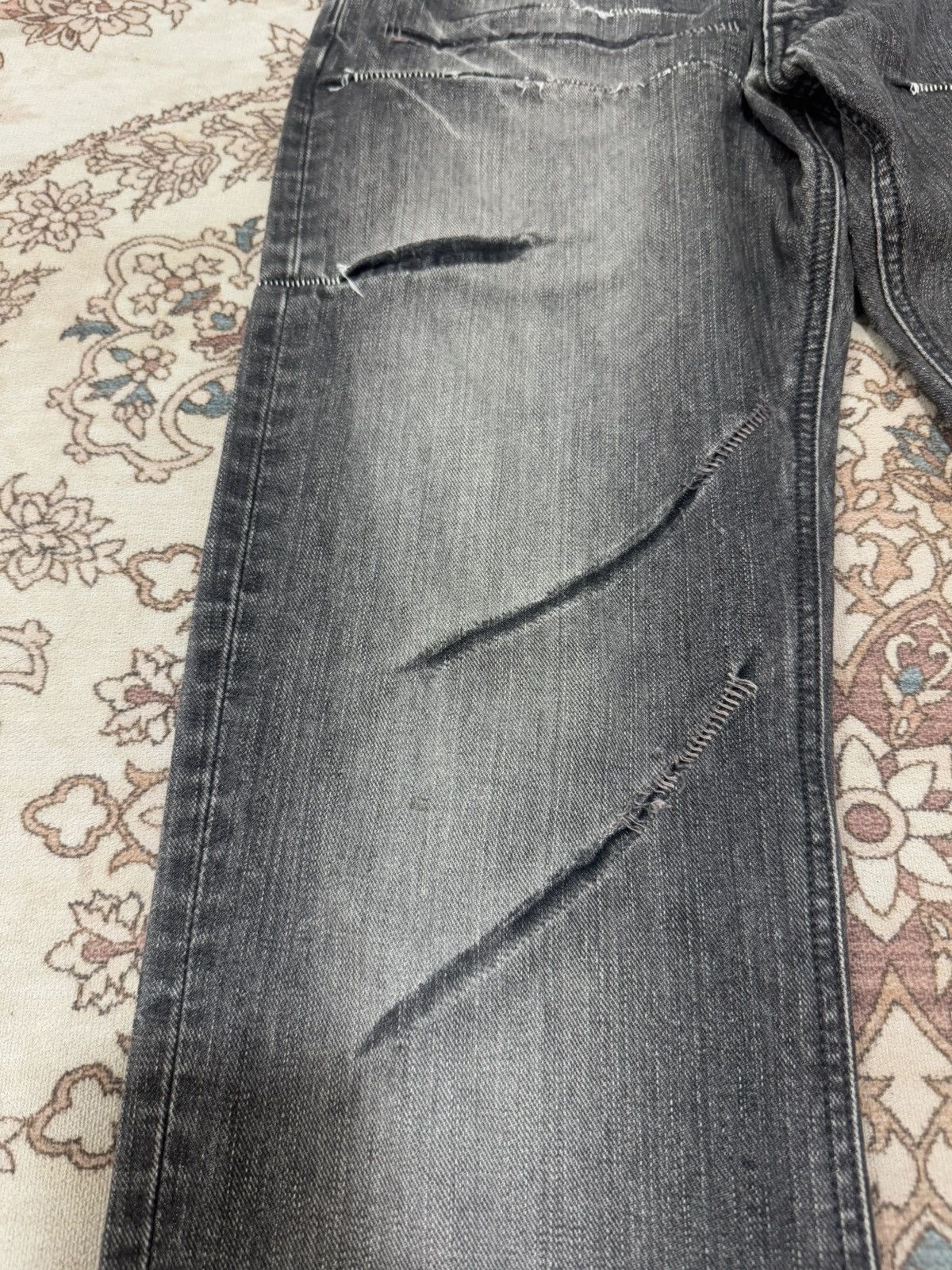 If Six Was Nine × Lee × Vintage Vintage Lee Riders Rare Design Flare Jeans Size US 32 / EU 48 - 3 Thumbnail