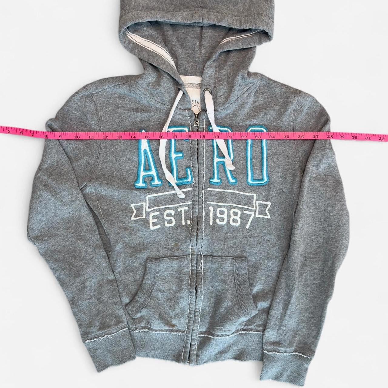 Aeropostale Aeropostale Women's grey Hoodies Size US 27 - 3 Thumbnail