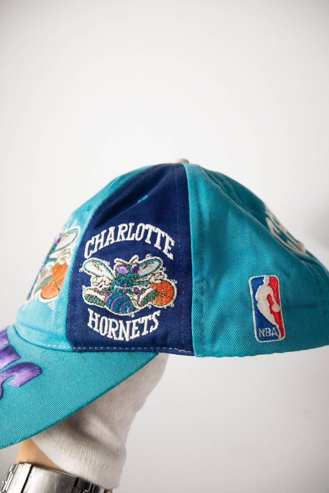 Designer × NBA NBA Vintage Hornets charlotte hat Size ONE SIZE - 2 Thumbnail