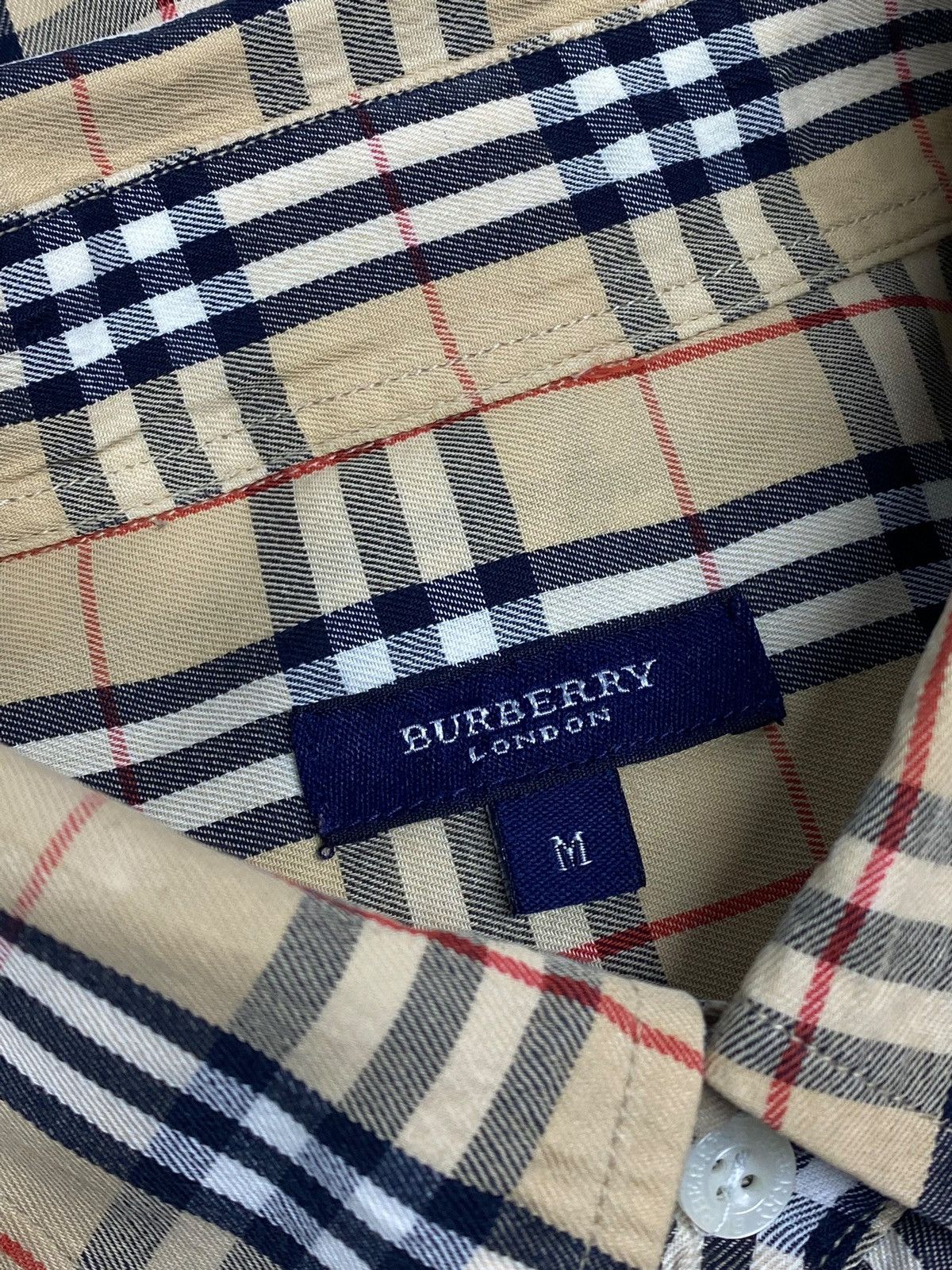 Burberry VINTAGE BURBERRY LONDON NOVA CHECK SHIRT M UK DRILL STYLE Size US M / EU 48-50 / 2 - 11 Thumbnail