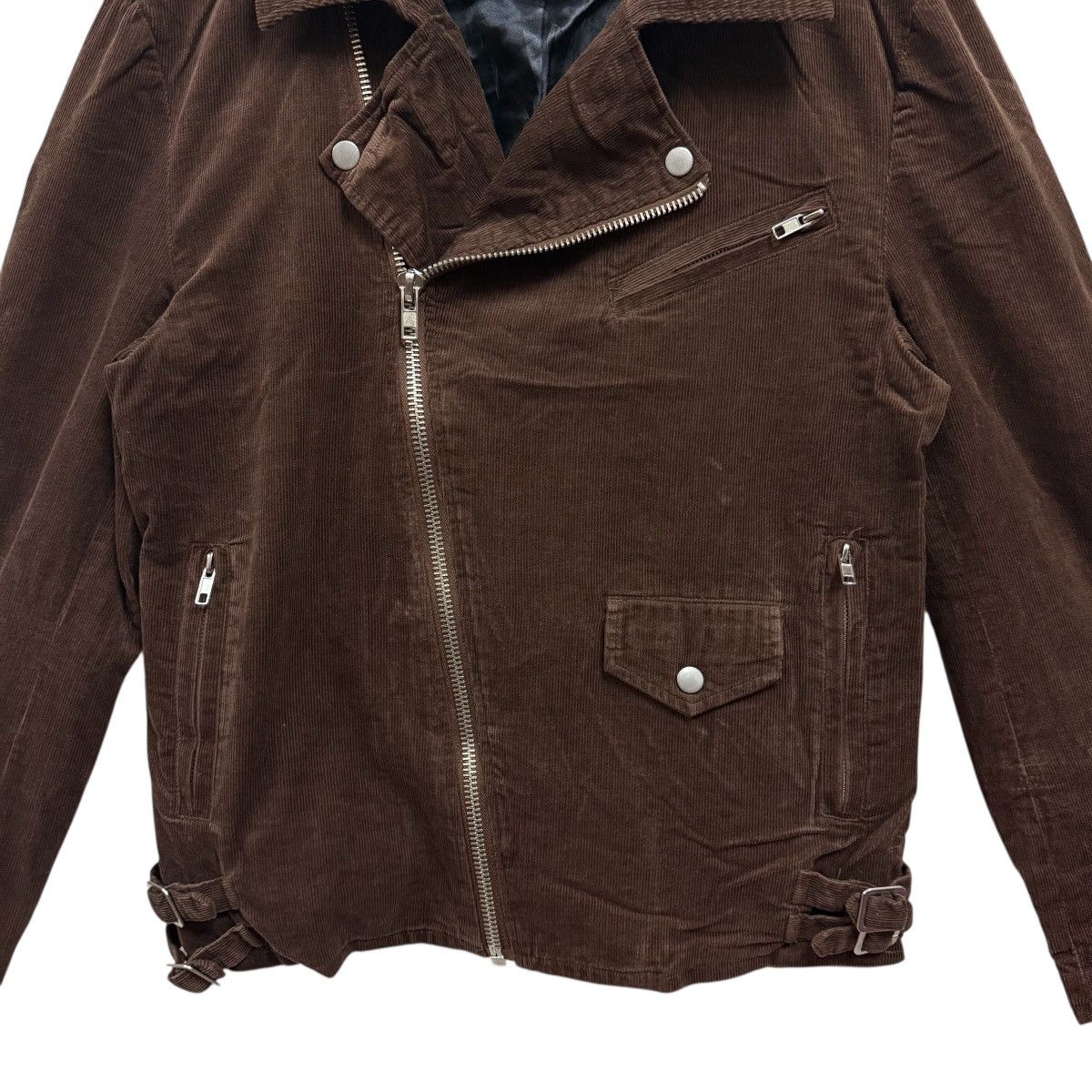 Japanese Brand Hikari Shoji Sm Sadhu Biker Jacket Vkei Style Corduroy Size US S / EU 44-46 / 1 - 5 Thumbnail