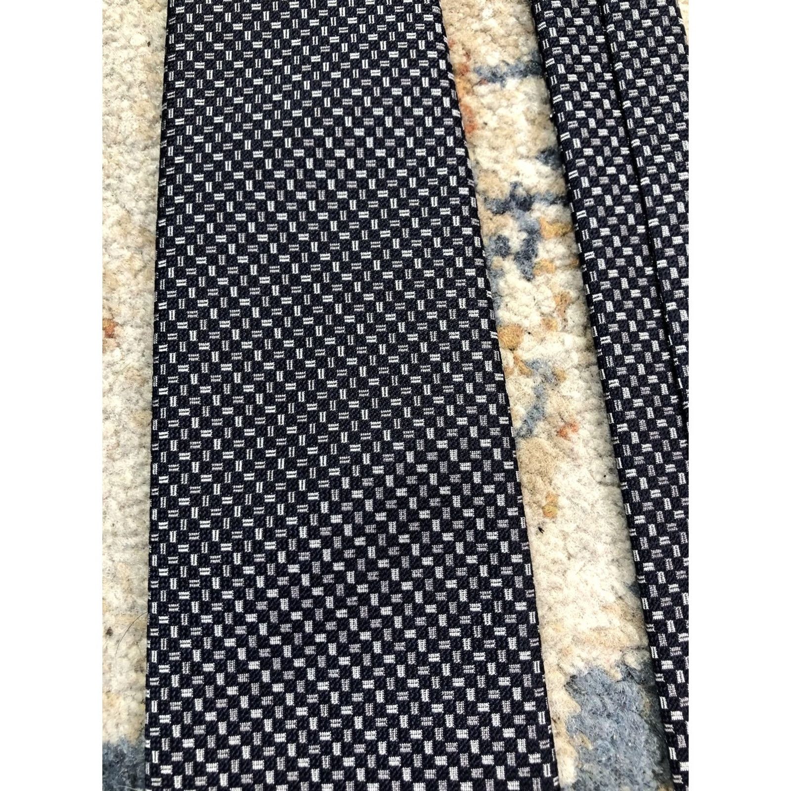 Brooks Brothers Brooks Brothers Tie Mens One Size Blue Geometric Woven Silk Classic 57"-60" Neckwear Size ONE SIZE - 4 Thumbnail
