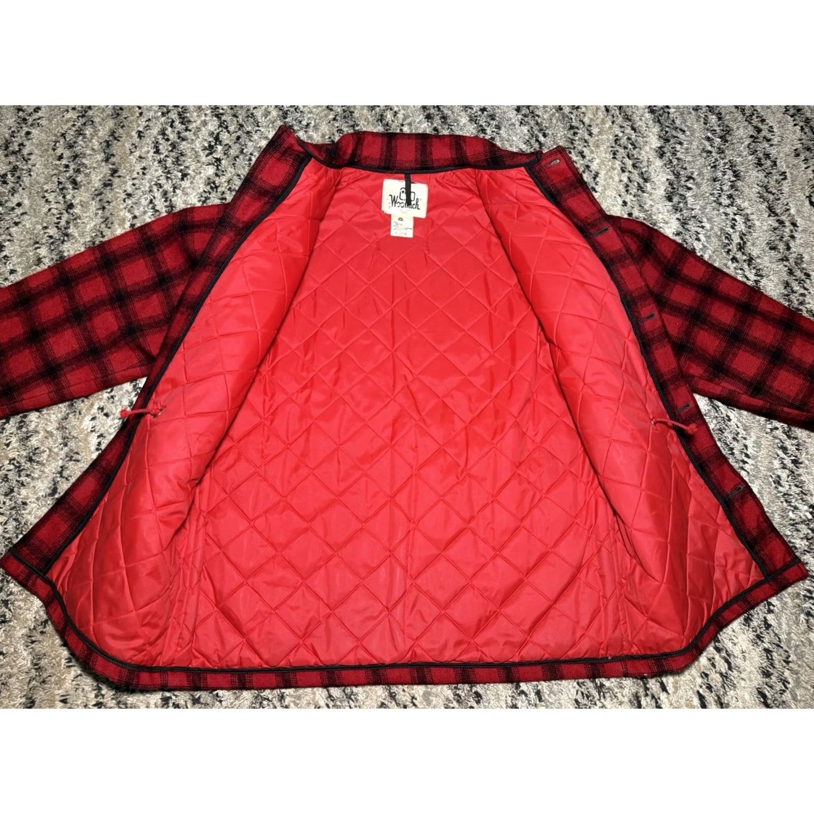 Vintage VINTAGE Woolrich Mackinaw Wool Red Buffalo Plaid Hunting Jacket Mens Size 38 Size US XXS / EU 40 - 6 Thumbnail