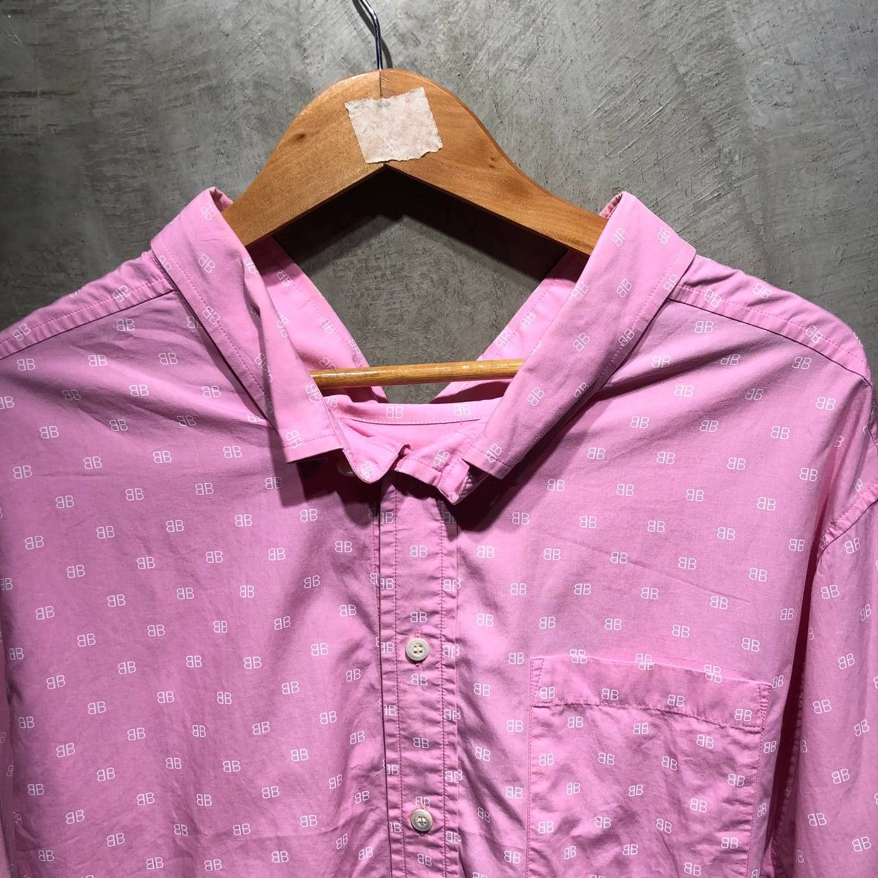 Balenciaga Balenciaga BB logo all over print poplin shirt Size L / US 10 / IT 46 - 3 Thumbnail