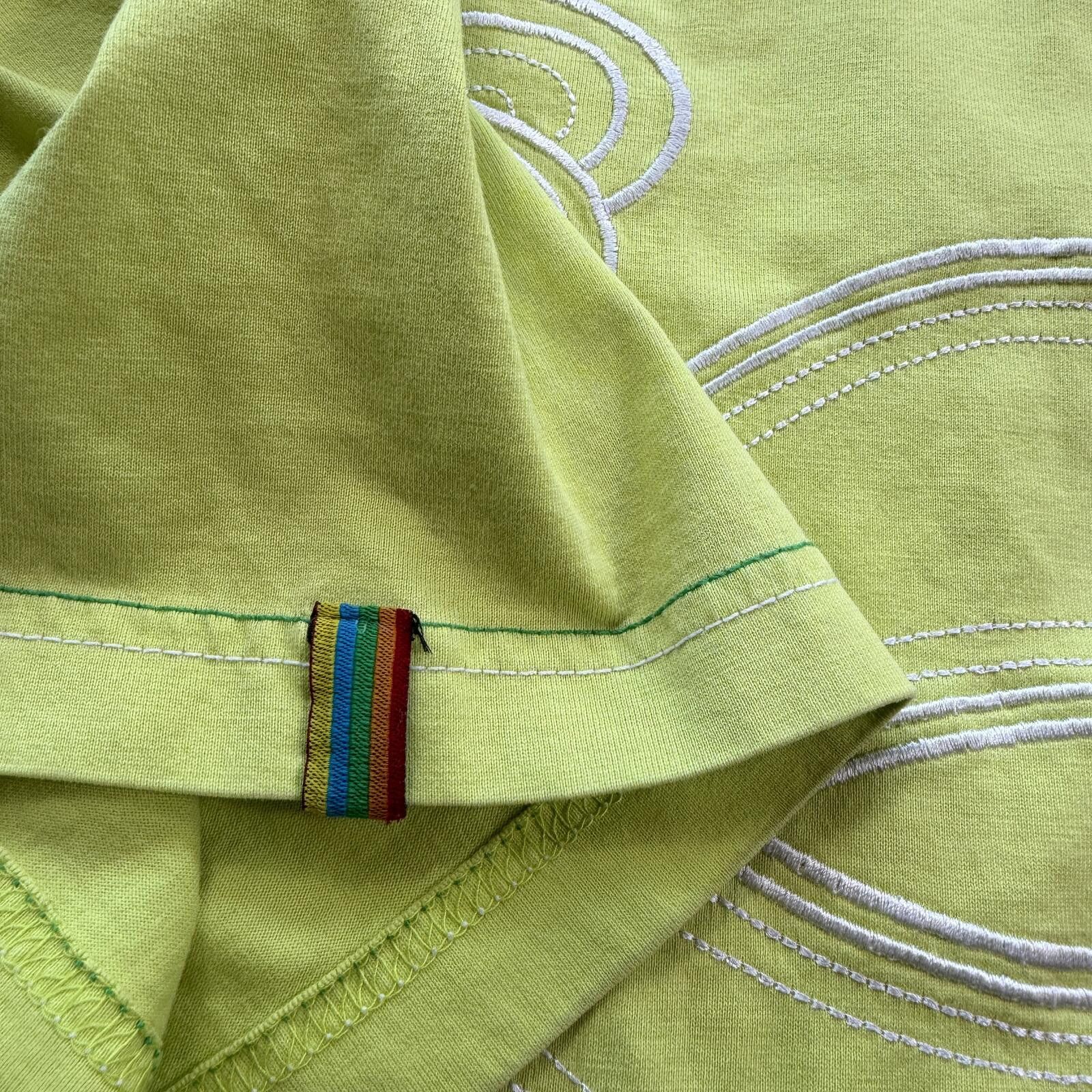 Coogi Vintage Y2K Coogi Embroidered Neon Lime T Shirt 4XL Size US XXL / EU 58 / 5 - 10 Thumbnail