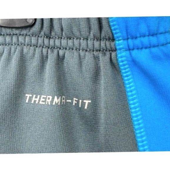 Nike Nike Therma-Fit Sweatpants Mens Large Grey Blue Straight Leg Drawstring Swoosh Size US 33 - 5 Thumbnail