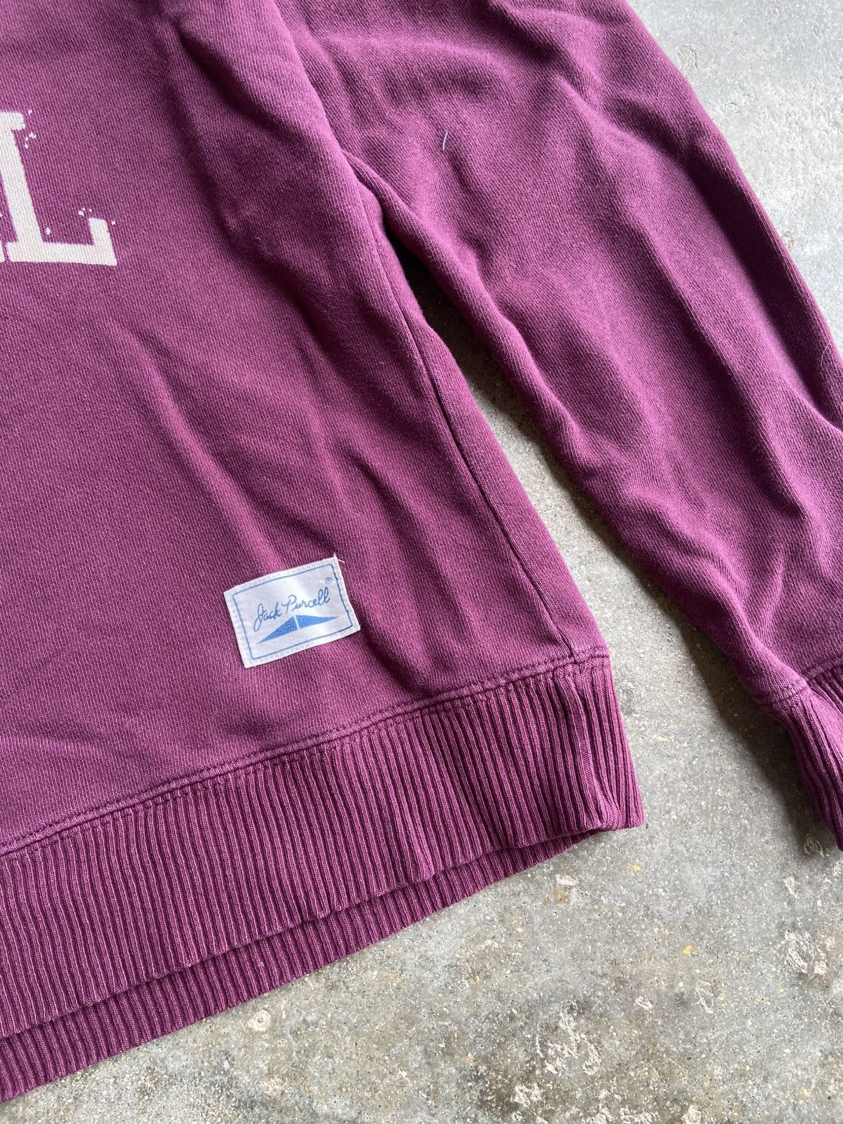 Converse 🇯🇵 JACK PURCELL BIG LOGO SWEATSHIRT Size US M / EU 48-50 / 2 - 4 Thumbnail