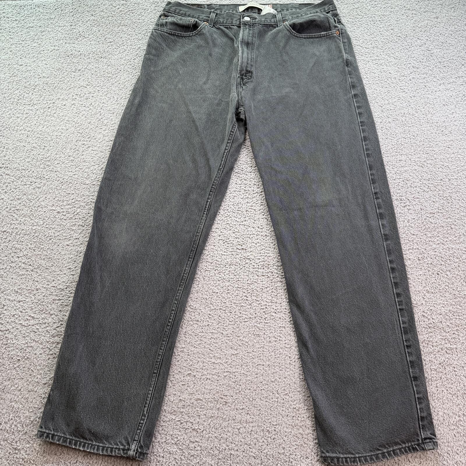 Levi's Levis 550 Relaxed Fit Faded Black Baggy Jeans Vintage 40x34 Size US 40 / EU 56 - 1 Thumbnail