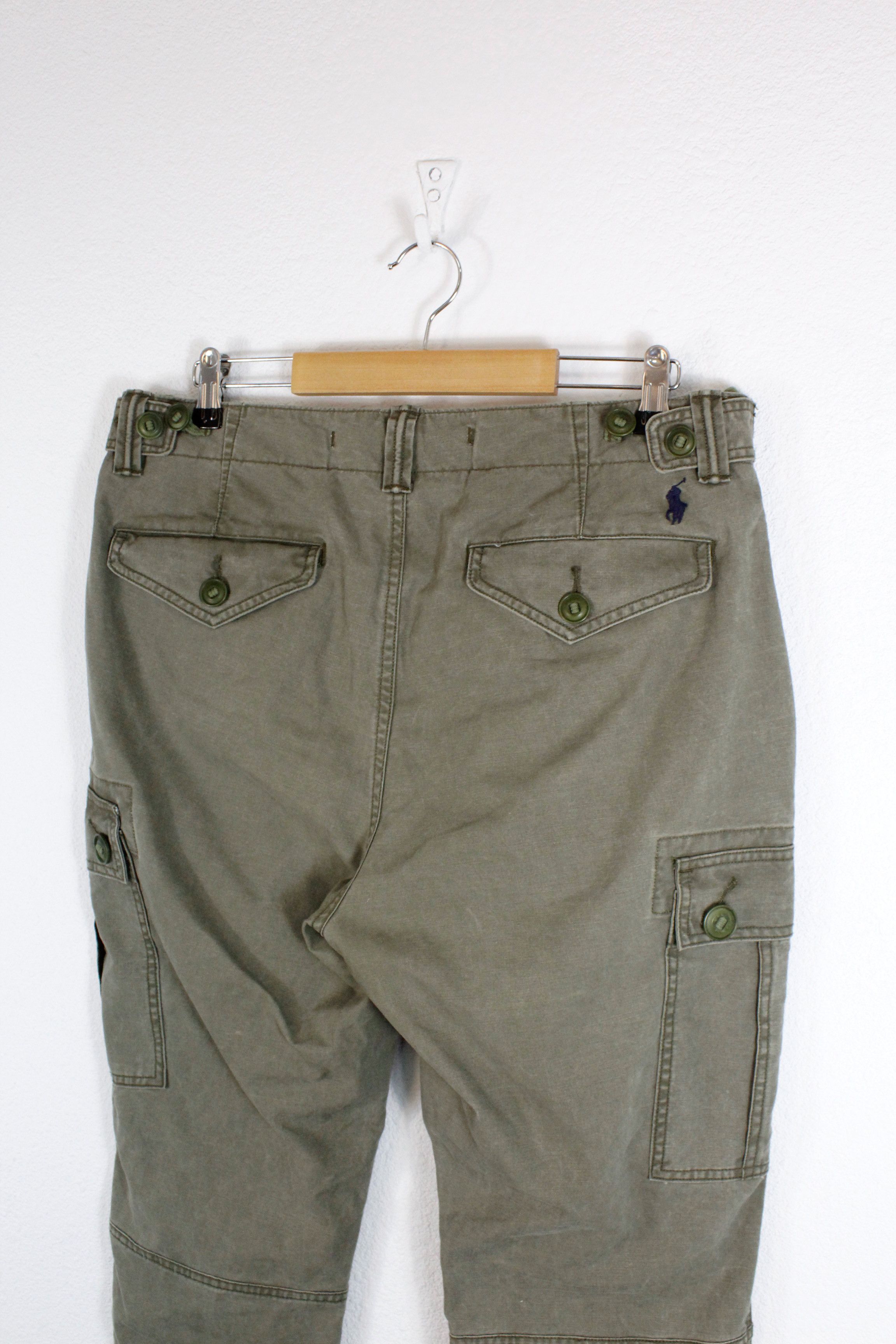 Polo Ralph Lauren Polo Ralph Lauren Army Green Military Cargo Pockets Pants Size US 32 / EU 48 - 6 Thumbnail