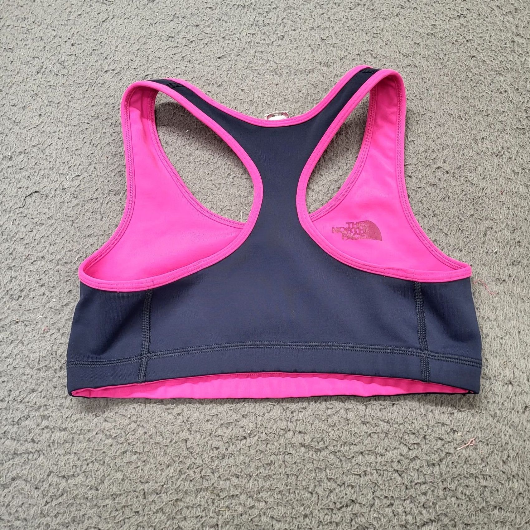 The North Face The North Face Reversible Sports Bra Womens S Gray Hot Pink Racerback Active Gym Size ONE SIZE - 2 Thumbnail