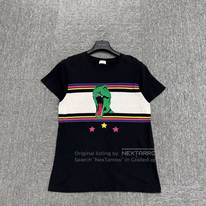 Saint Laurent Paris Saint Laurent Paris Dinosaur Print T-Shirt Size US S / EU 44-46 / 1 - 1 Thumbnail
