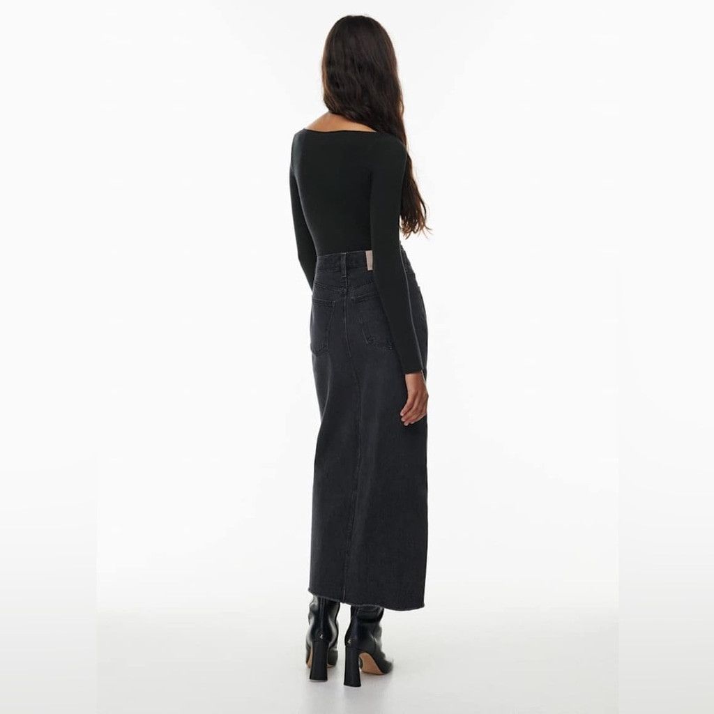 Other Denim Forum The '90s Vintage Maxi Jean Skirt Size 24 Size 24" / US 00 / IT 34 - 3 Thumbnail
