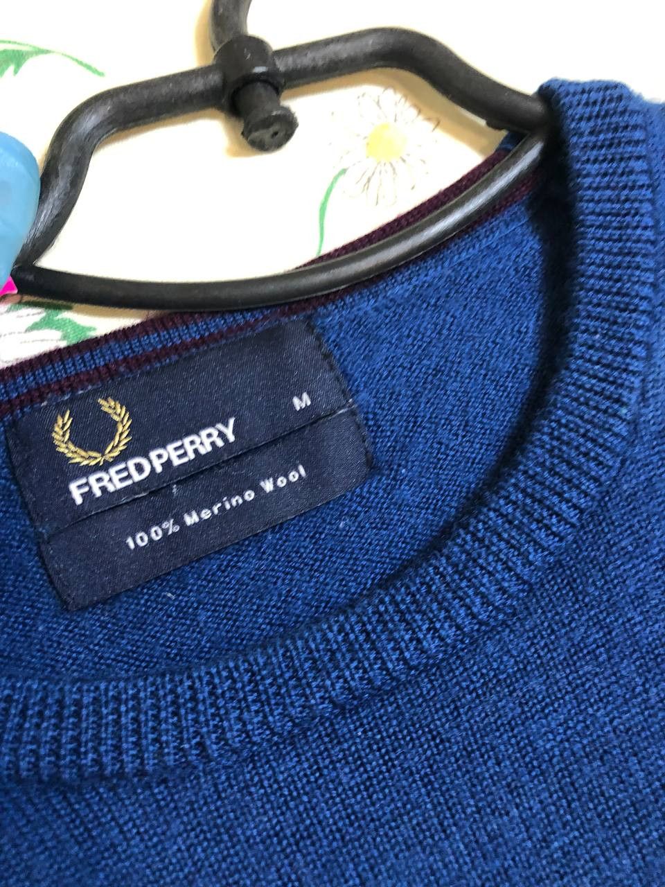 Fred Perry Fred Perry Mens Merino Wool Knit Crew Neck Sweater Size US M / EU 48-50 / 2 - 2 Thumbnail