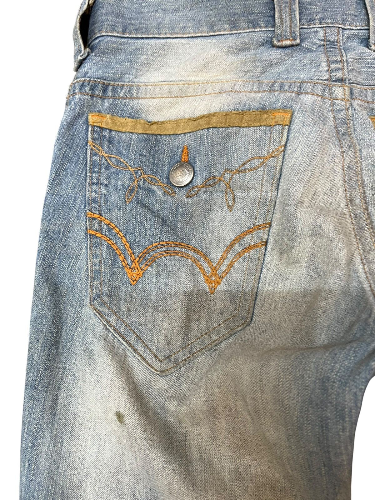 Beauty Beast × Edwin Vintahe Edwin XV Flare Faded Mudwash Denim Size US 30 / EU 46 - 8 Thumbnail
