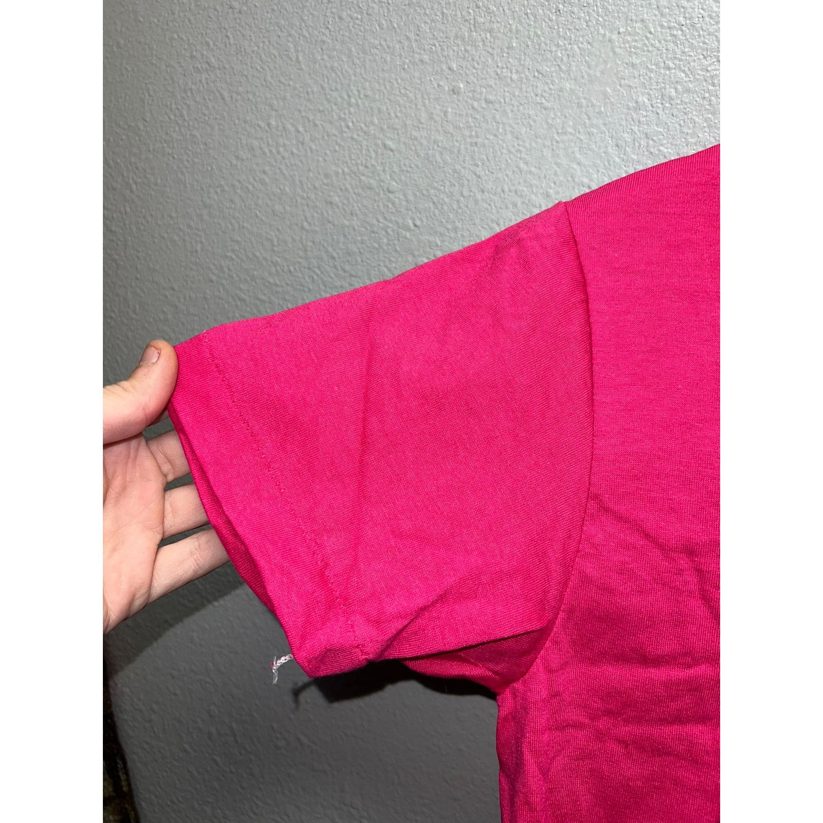 Jerzees 80s Women's Vintage Jerzees Russell Pink Crop Top Shirt S Size S / US 4 / IT 40 - 4 Thumbnail