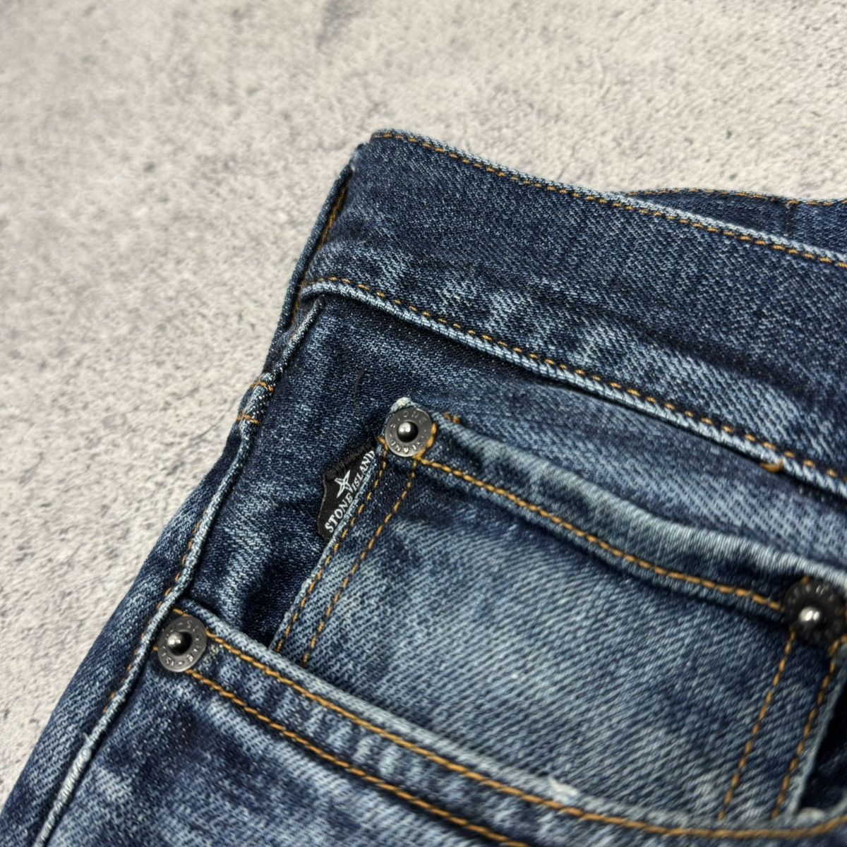 Stone Island × Vintage Stone Island Slim Fit Denim Jeans 30x34 Size US 30 / EU 46 - 13 Thumbnail