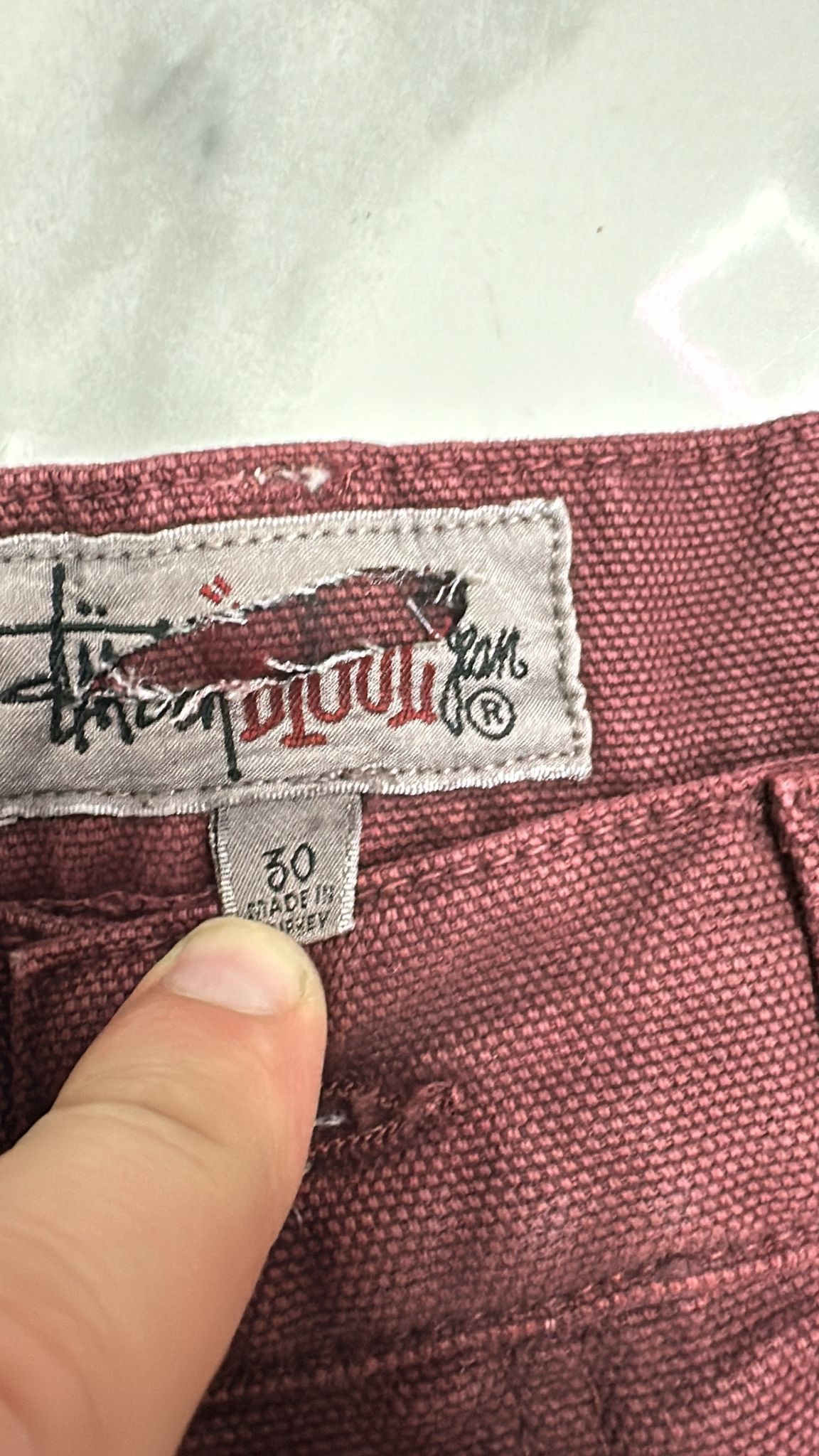Stussy × Vintage Stussy Big Ol Jean Wine Size 30 Size US 30 / EU 46 - 7 Thumbnail