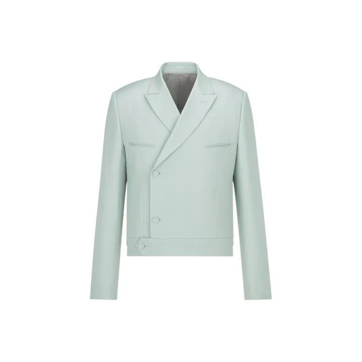Dior Dior Mint Green Wool Blazer for Men 0079 Size US L / EU 52-54 / 3 - 1 Thumbnail