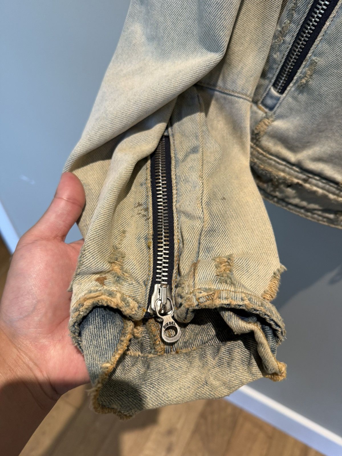 Diesel Disel distressed demin jacket Size US L / EU 52-54 / 3 - 7 Thumbnail