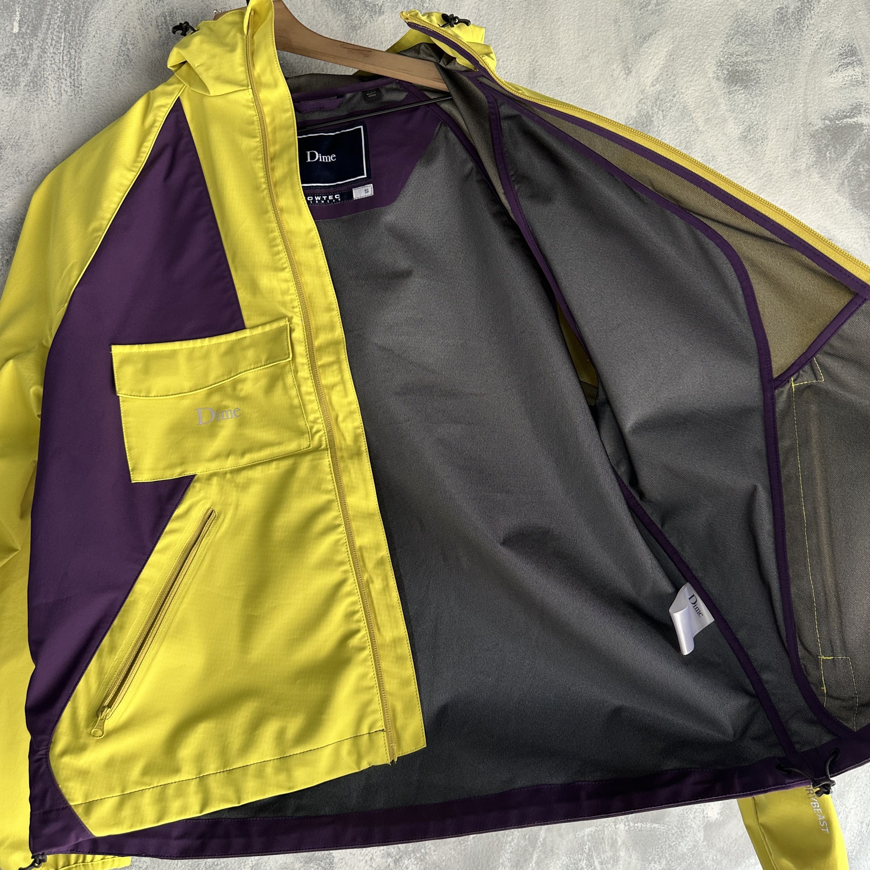 Dime Dime MTL Geometric Windbreaker Jacket Mens Small Lightweight Size US S / EU 44-46 / 1 - 14 Thumbnail