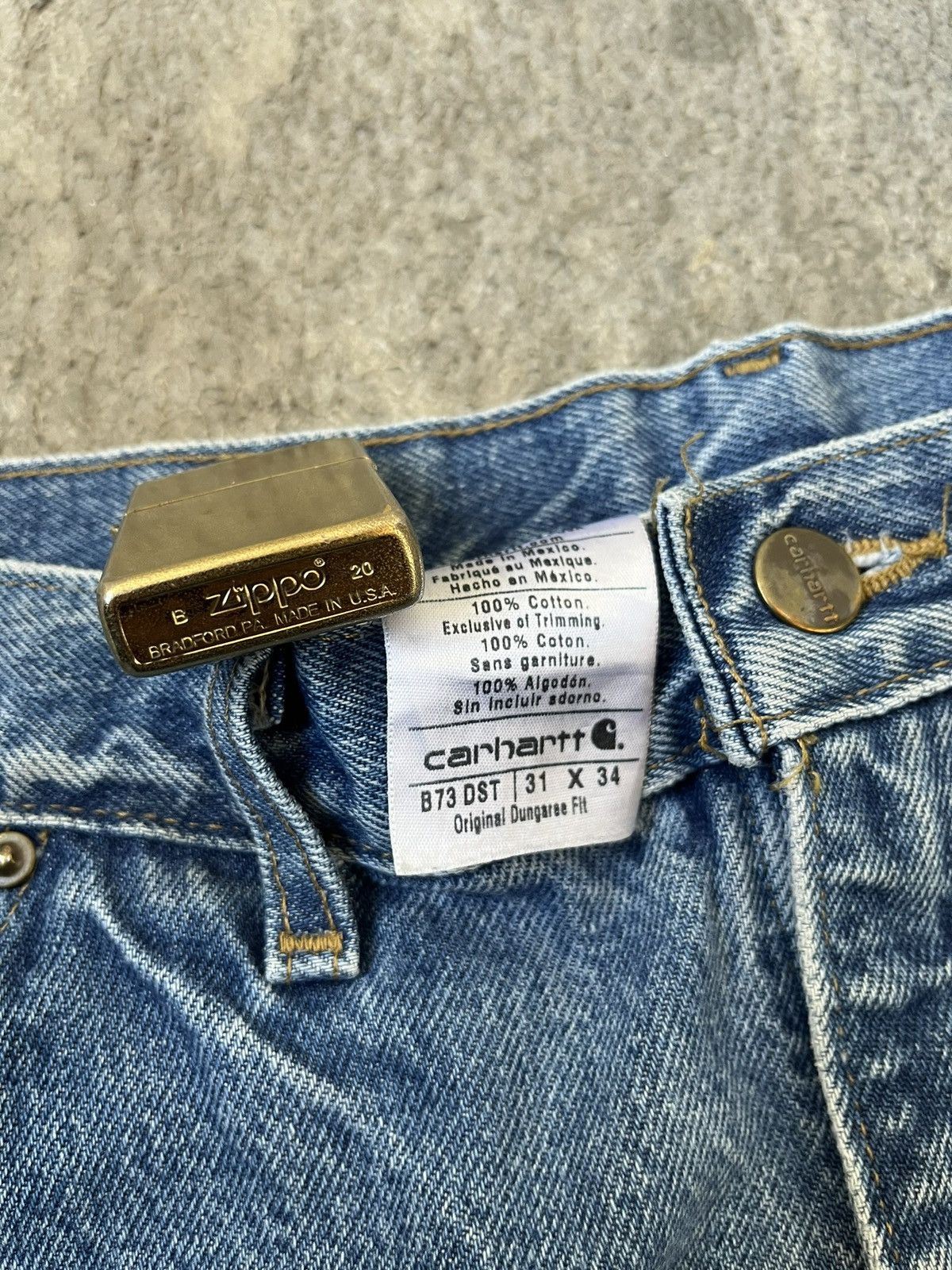Carhartt Carhartt Double Knee Pants Denim B01 Dnm | 30 Dungaree Fit Size US 30 / EU 46 - 6 Thumbnail
