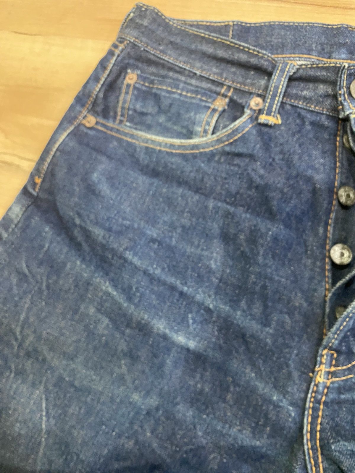 Harley Davidson × Sugar Cane Vintage Harley Davidson X Sugarcane denim selvedge jeans Size US 30 / EU 46 - 11 Thumbnail