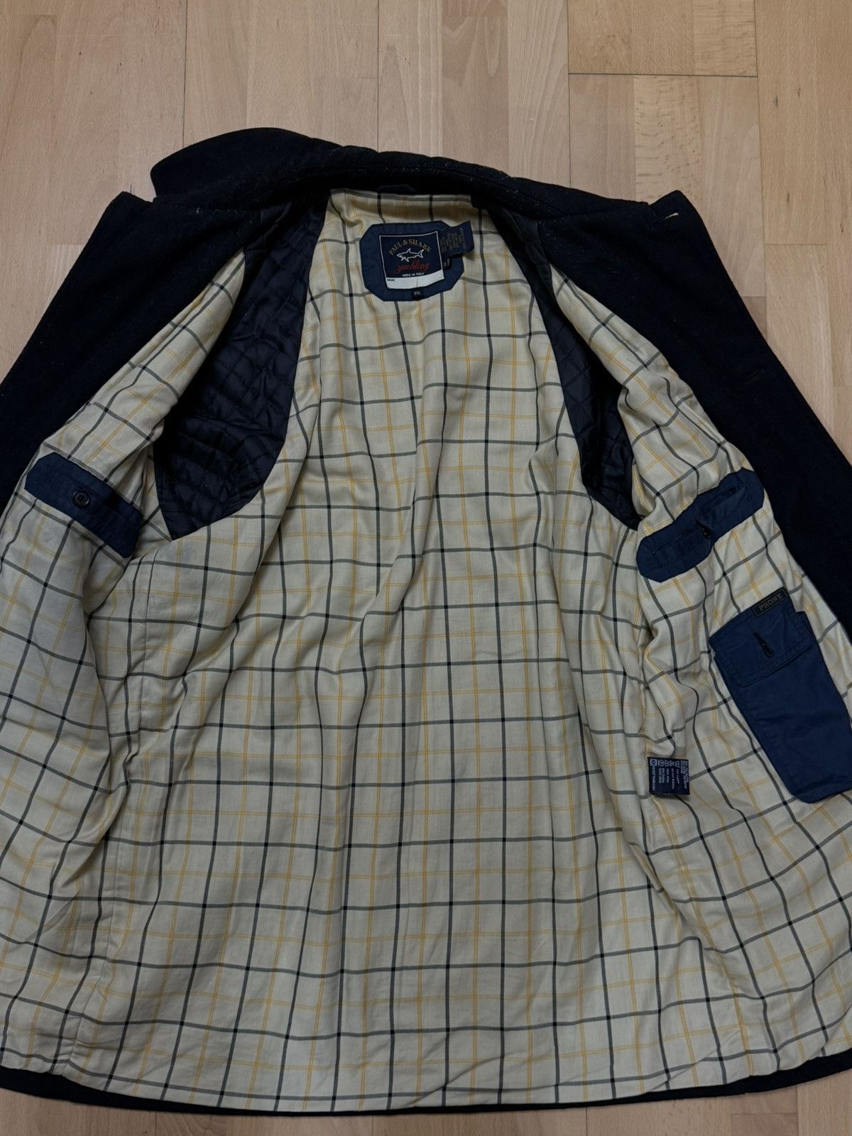 Paul & Shark Paul & Shark Navy Wool Car Coat Size US XXL / EU 58 / 5 - 11 Thumbnail