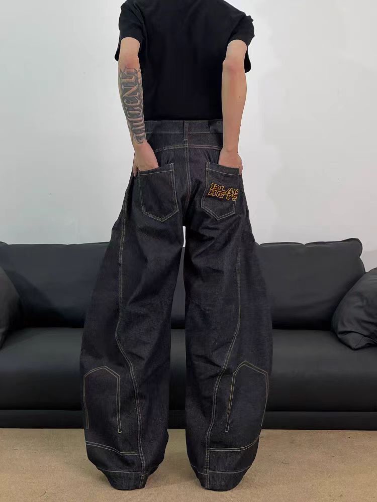 Japanese Brand × Jean Street vintage reverse design machete embroidered jeans Size US 30 / EU 46 - 1 Thumbnail