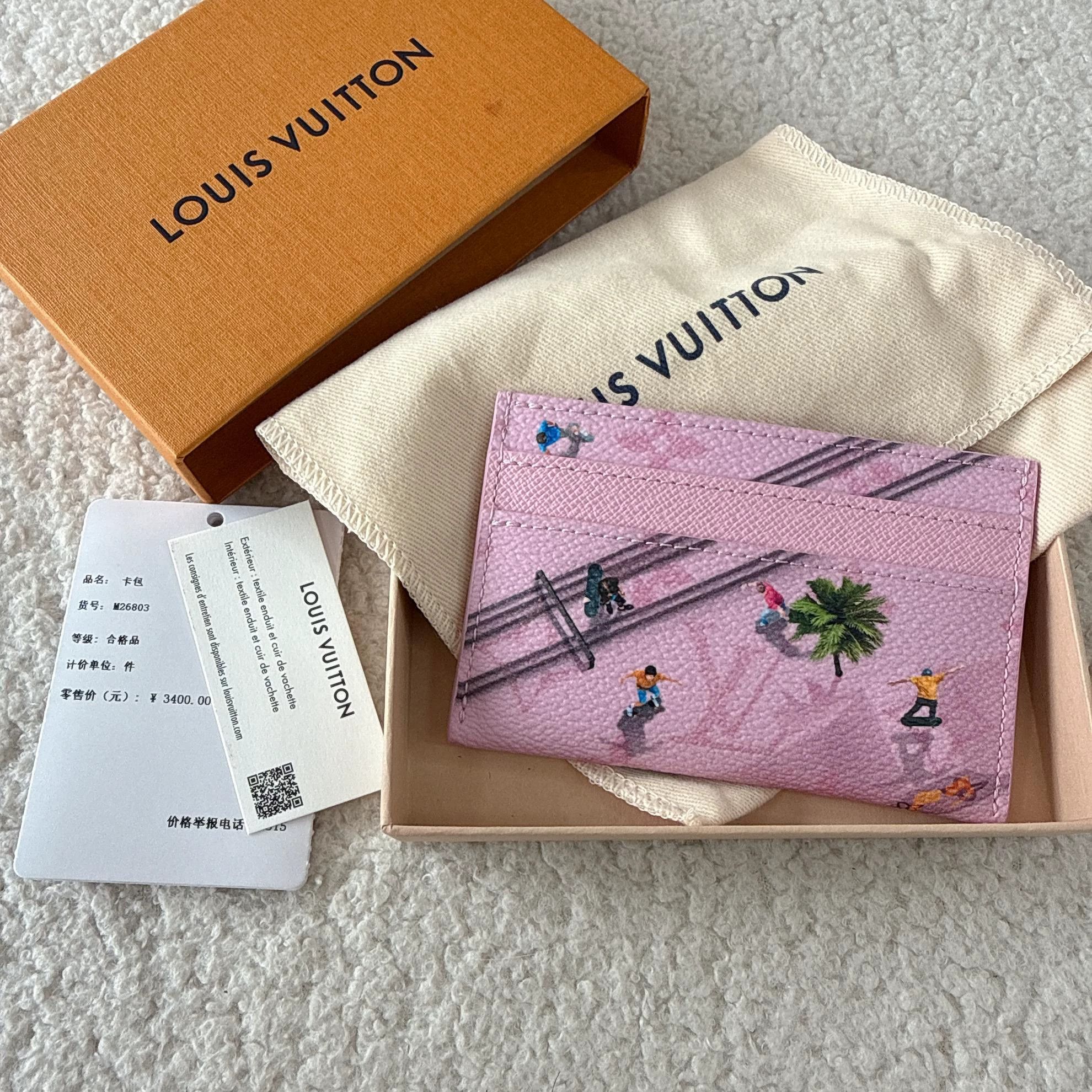 Louis Vuitton LV Sports Series Pink Limited Cardholder 9504 Size ONE SIZE - 4 Thumbnail