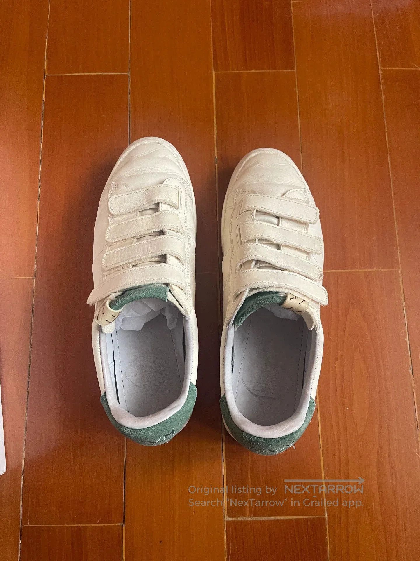 Visvim White Velcro Strap Low-Top Sneakers Size 8. Size US 8 / EU 41 - 1 Thumbnail