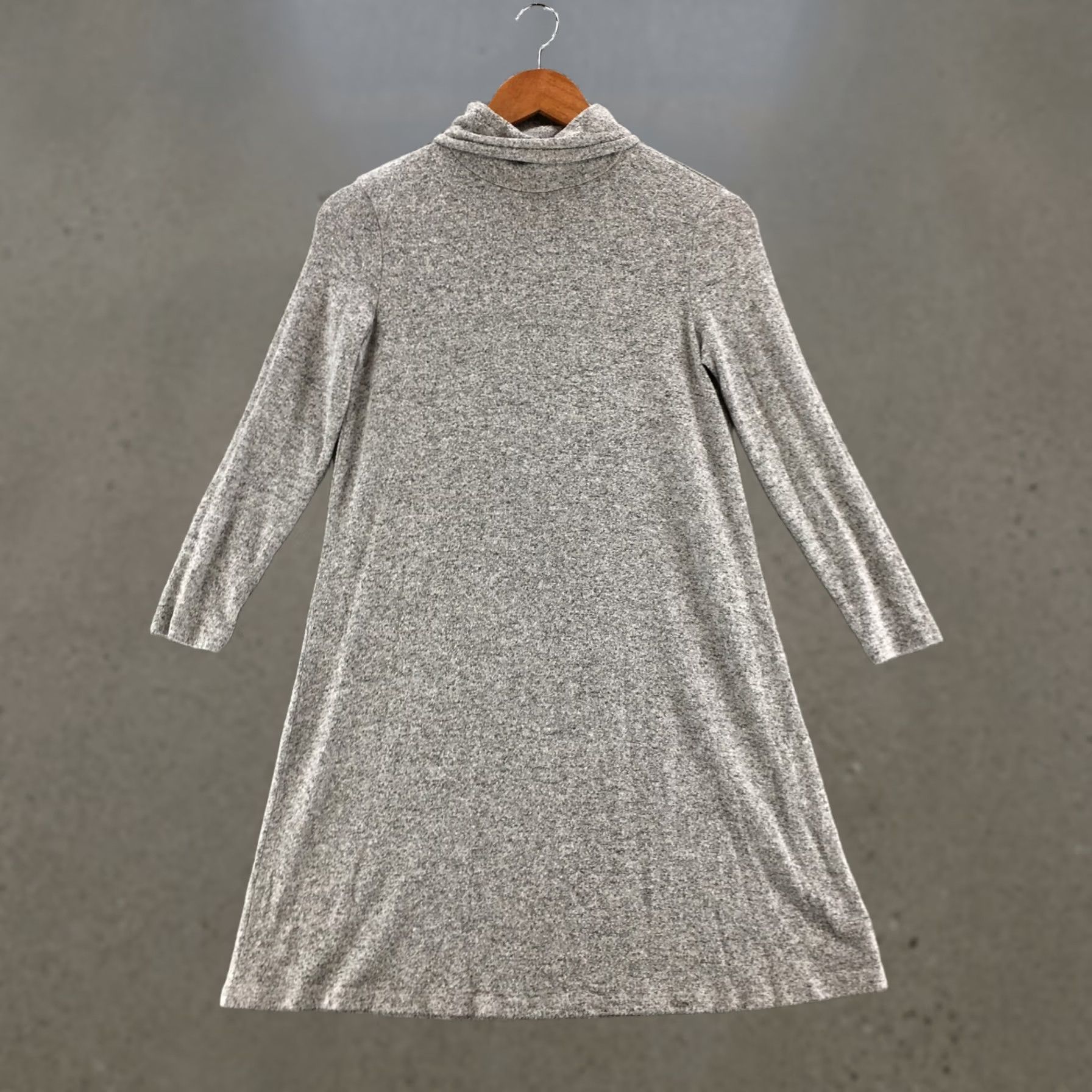 American Eagle Outfitters American Eagle Outfitters Turtle Neck Sweater Dress S Grey Viscose Blend Knitted Size S / US 4 / IT 40 - 1 Thumbnail